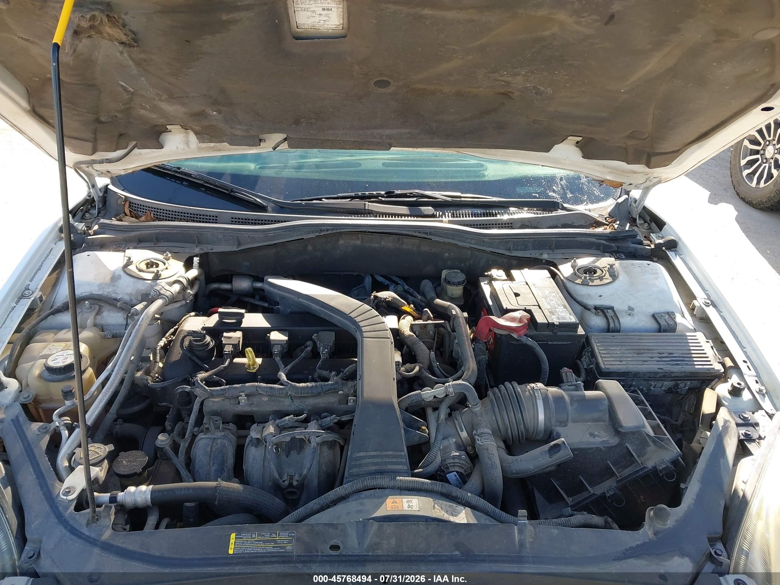 2007 Ford Fusion S White vin: 3FAHP06Z77R102447
