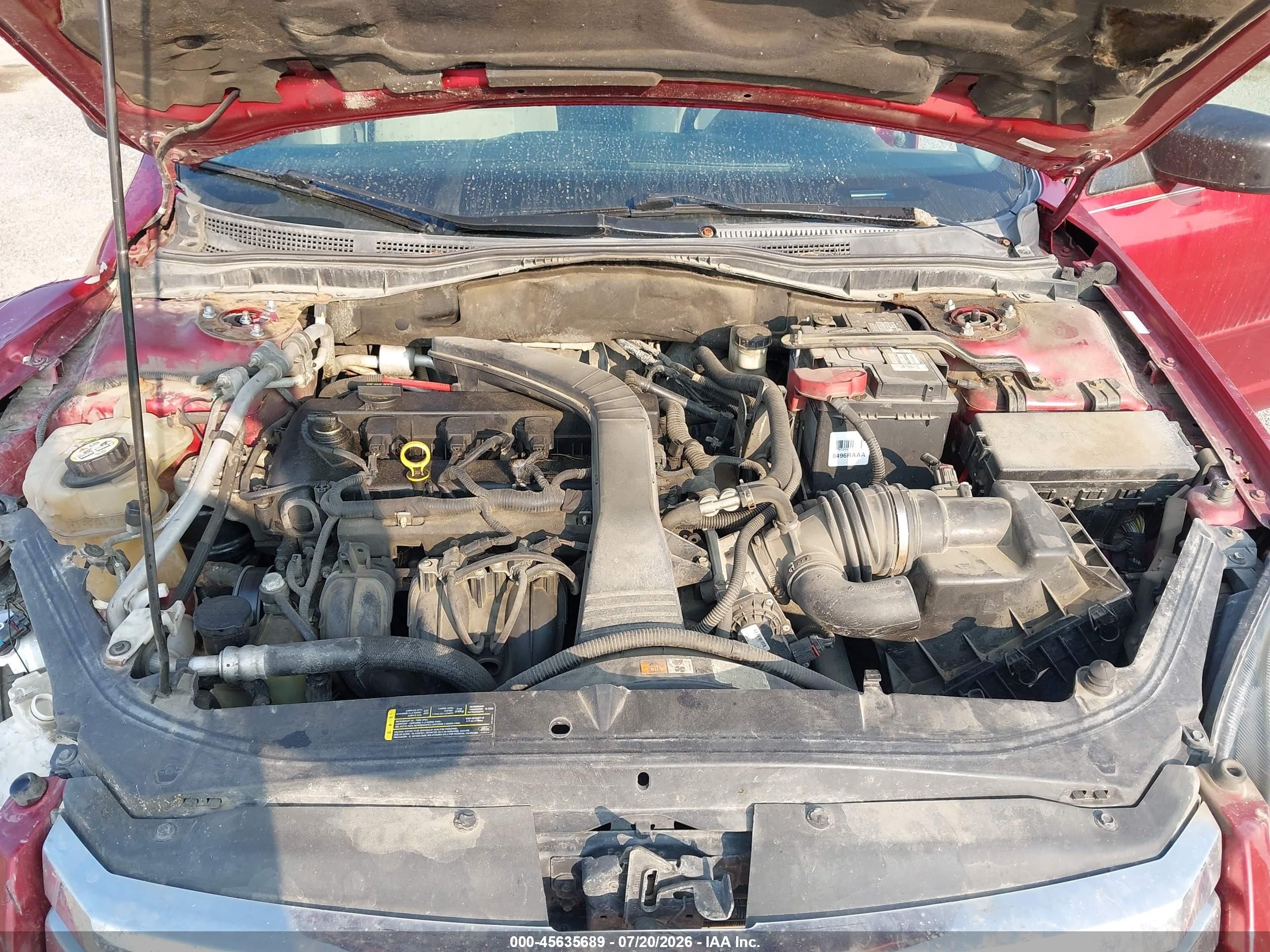 2007 Ford Fusion S Red vin: 3FAHP06Z77R183823