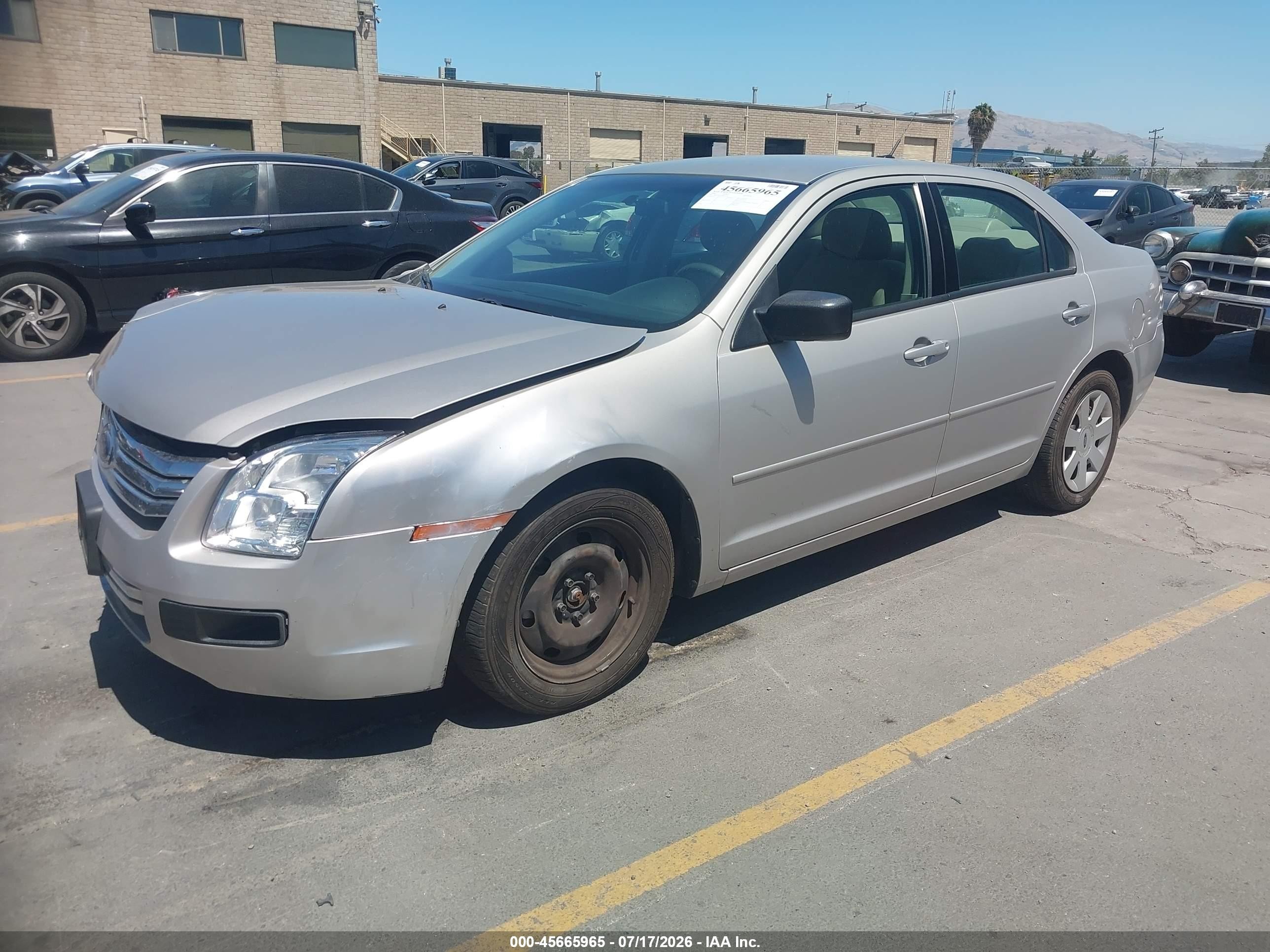 2008 Ford Fusion S Серебряный vin: 3FAHP06Z78R211749