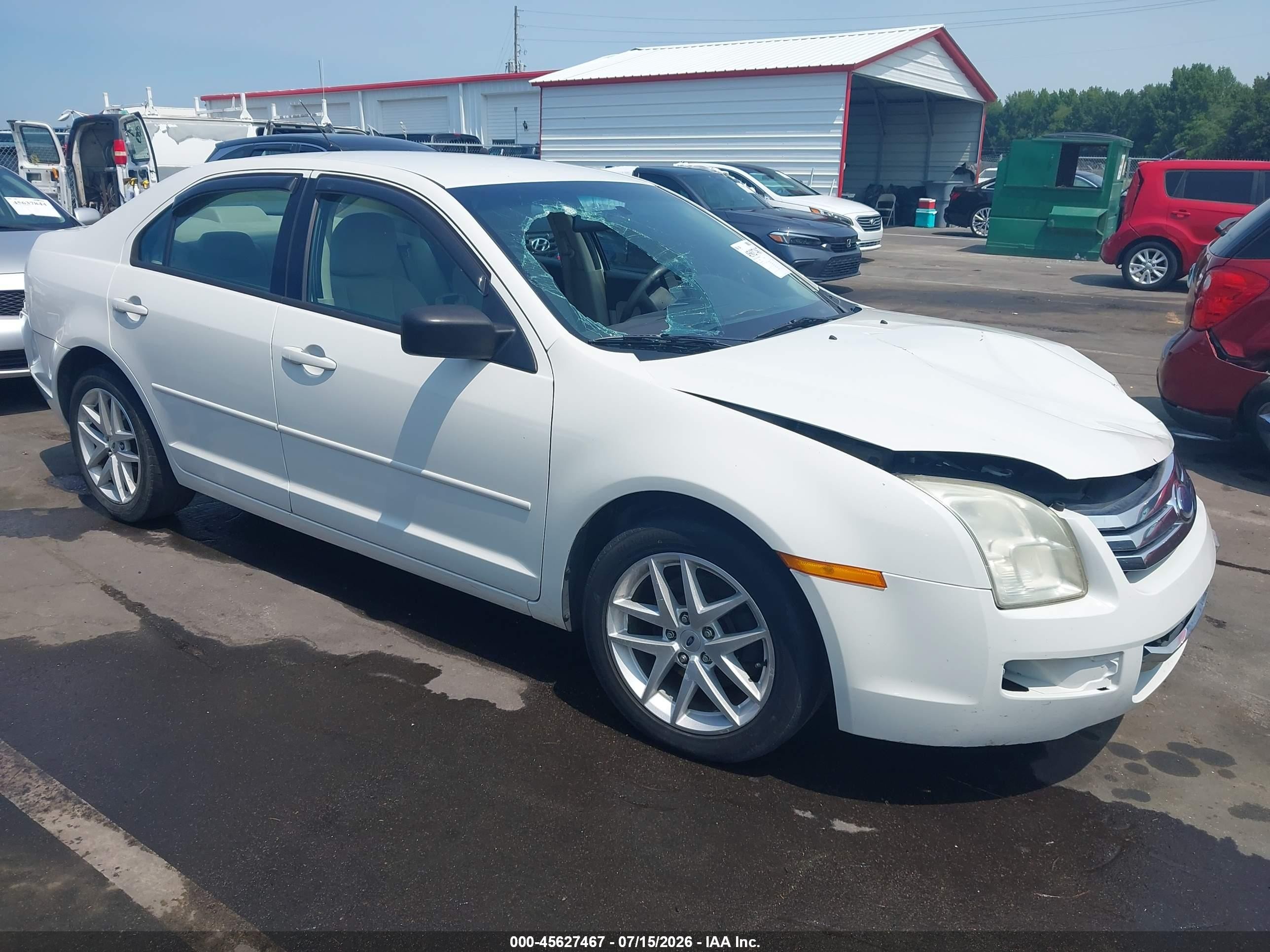 2009 Ford Fusion S Белый vin: 3FAHP06Z79R130168