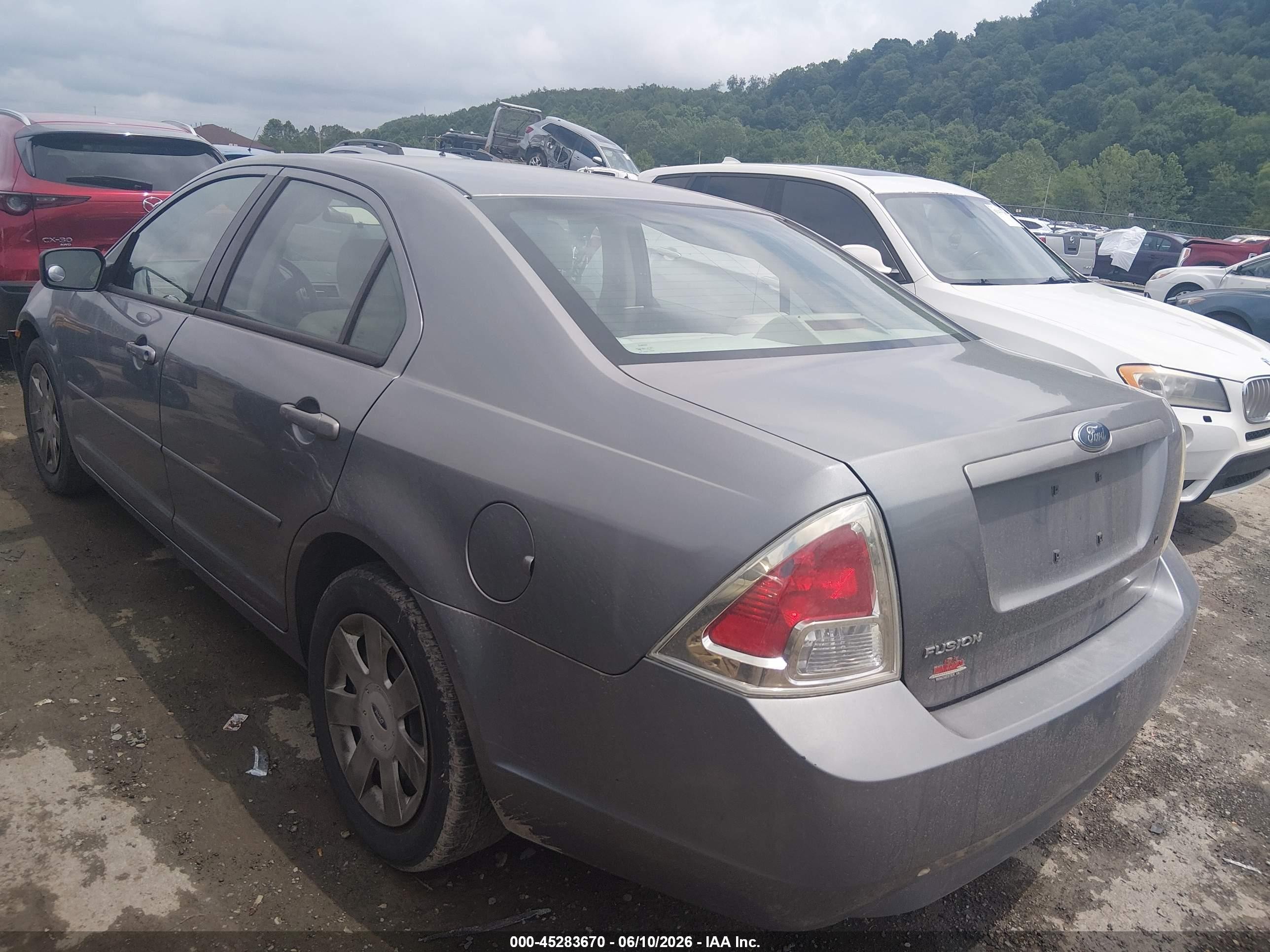2007 Ford Fusion S Light Blue vin: 3FAHP06Z87R101758