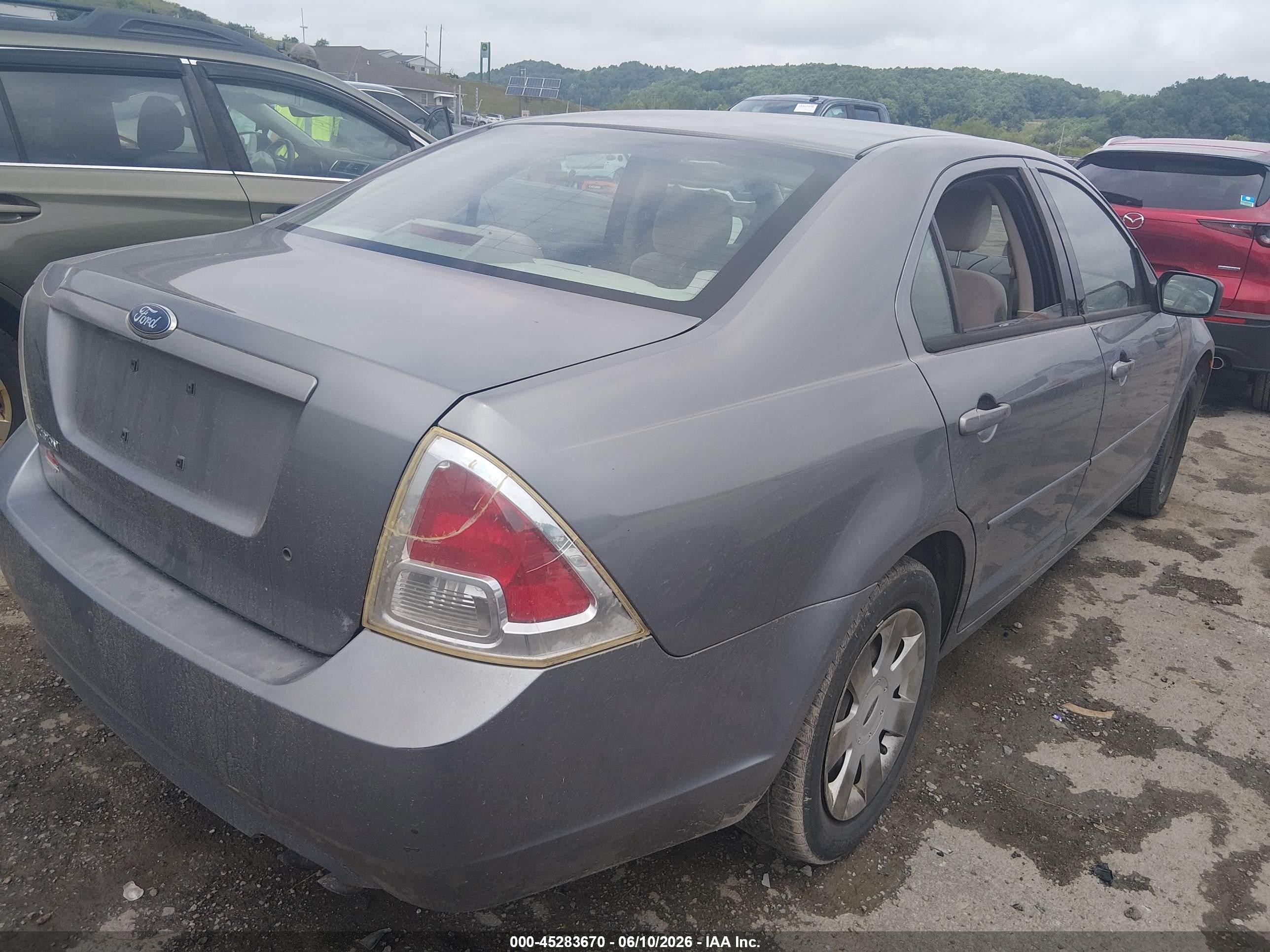 2007 Ford Fusion S Light Blue vin: 3FAHP06Z87R101758