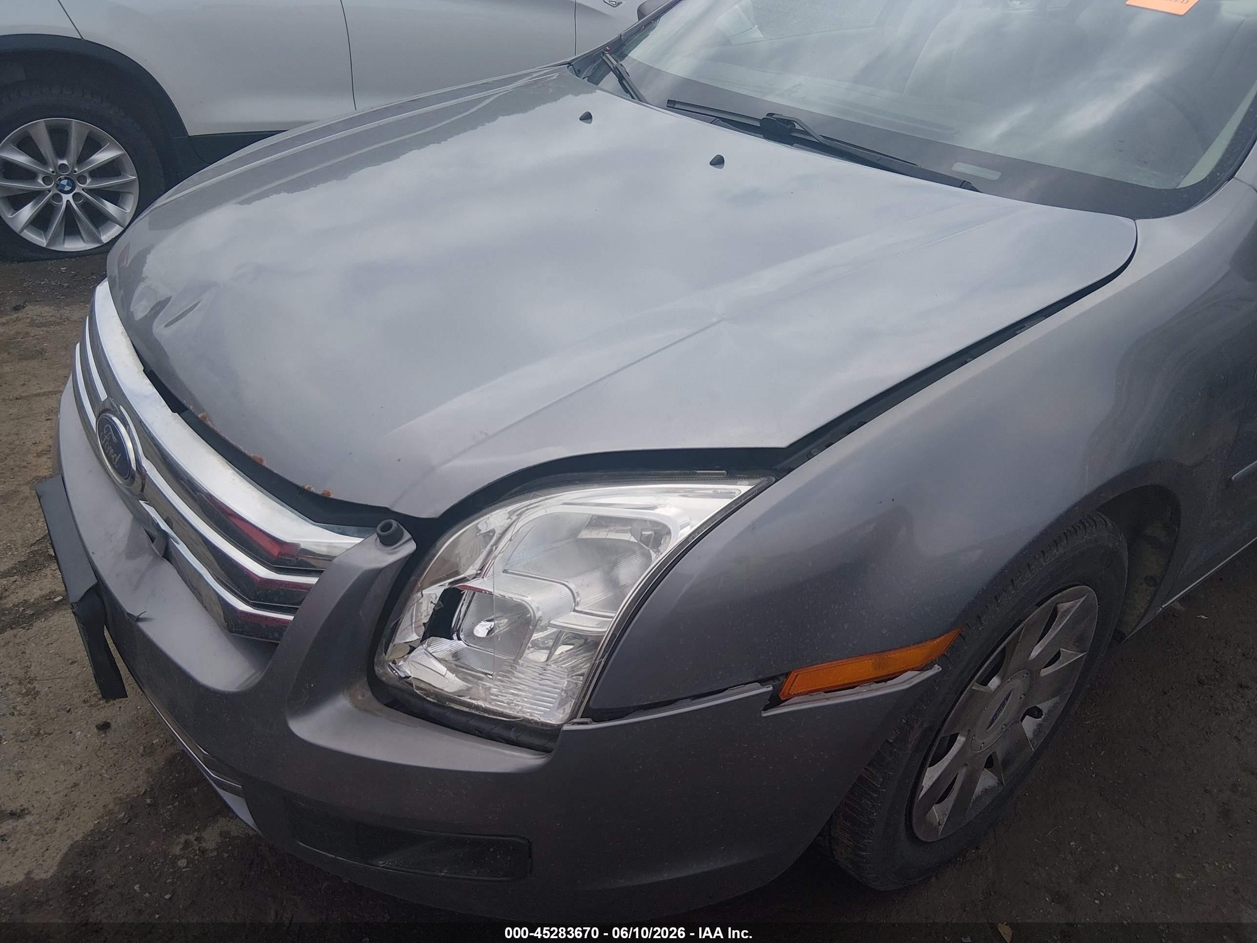 2007 Ford Fusion S Light Blue vin: 3FAHP06Z87R101758