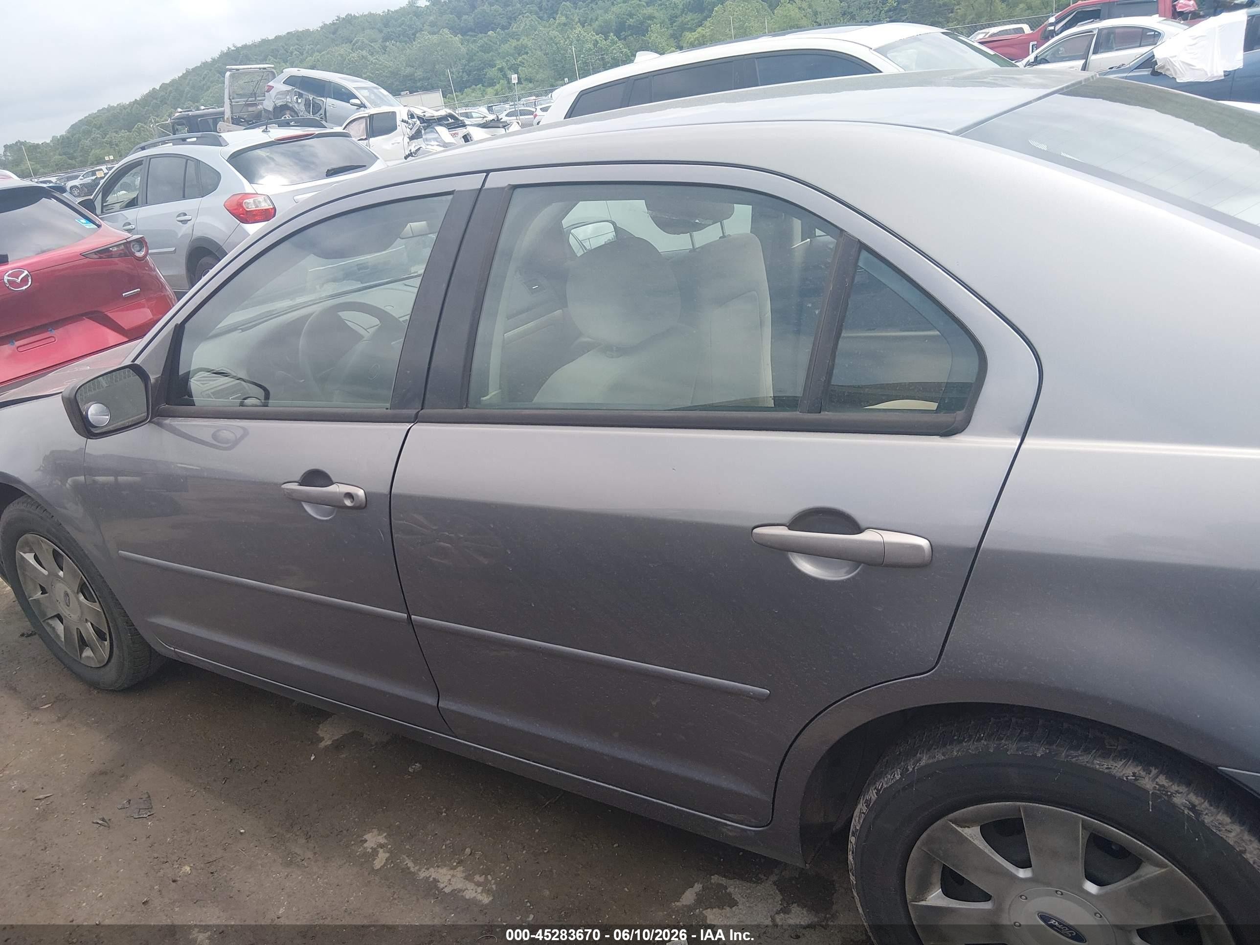 2007 Ford Fusion S Light Blue vin: 3FAHP06Z87R101758