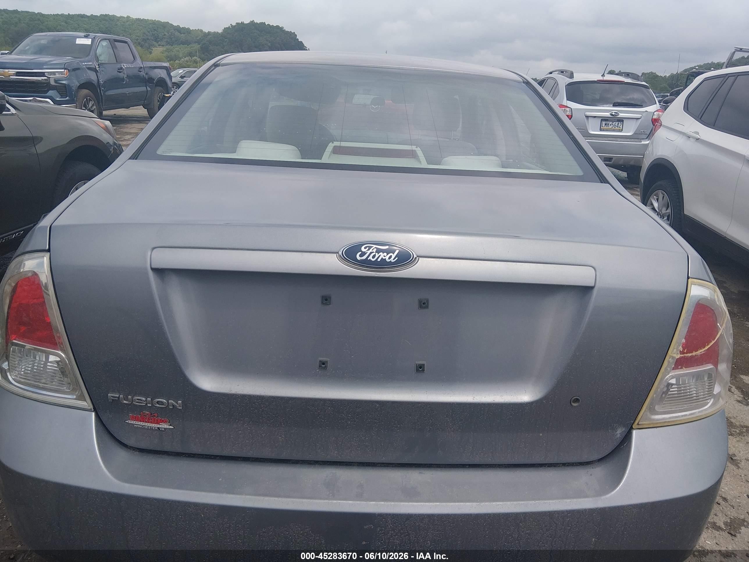 2007 Ford Fusion S Light Blue vin: 3FAHP06Z87R101758