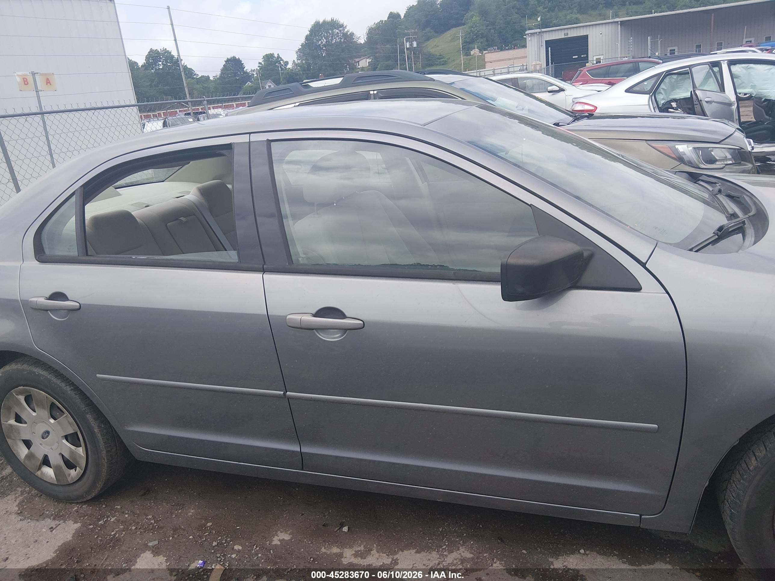 2007 Ford Fusion S Light Blue vin: 3FAHP06Z87R101758