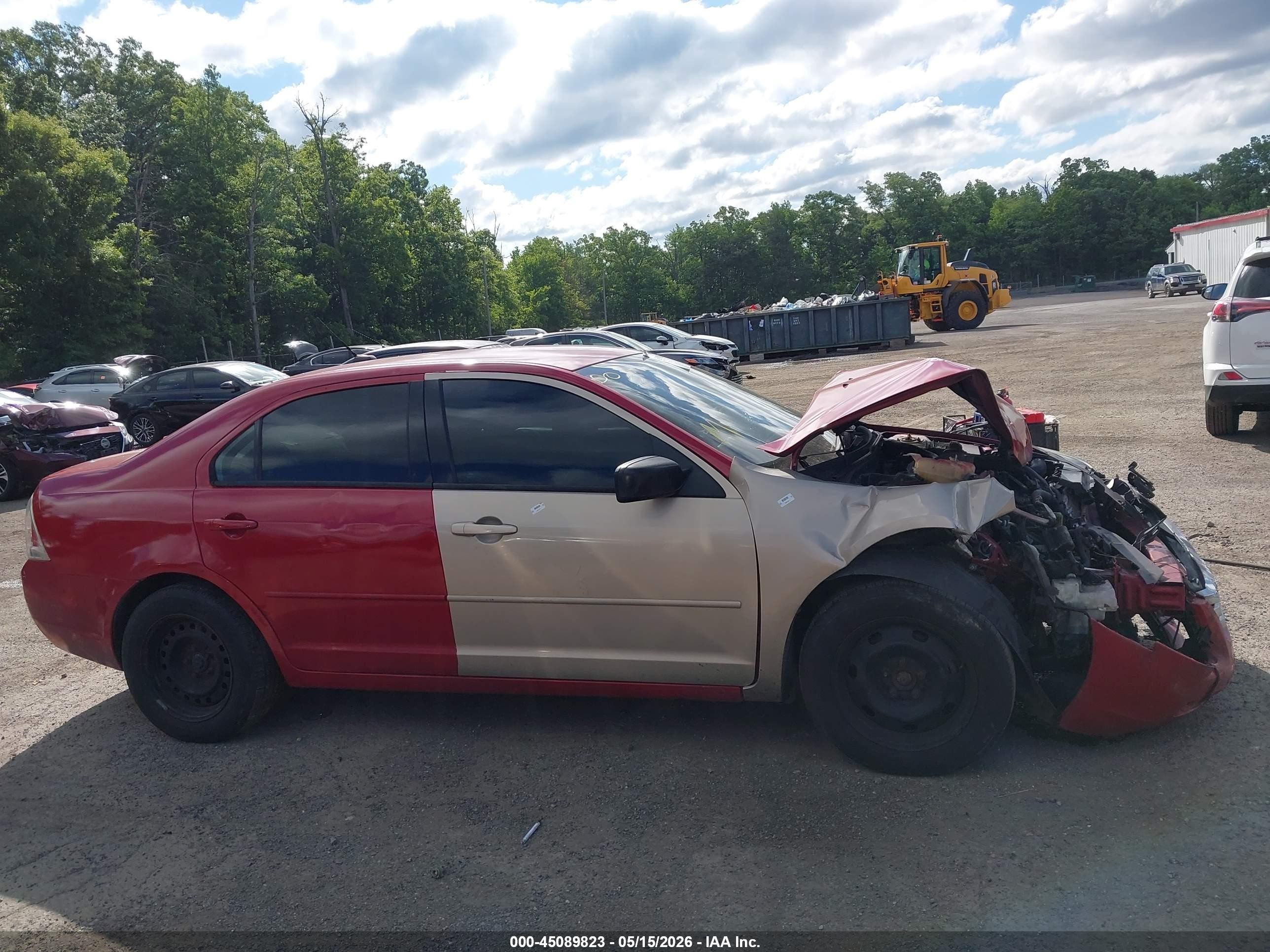 2007 Ford Fusion S Red vin: 3FAHP06Z87R193146