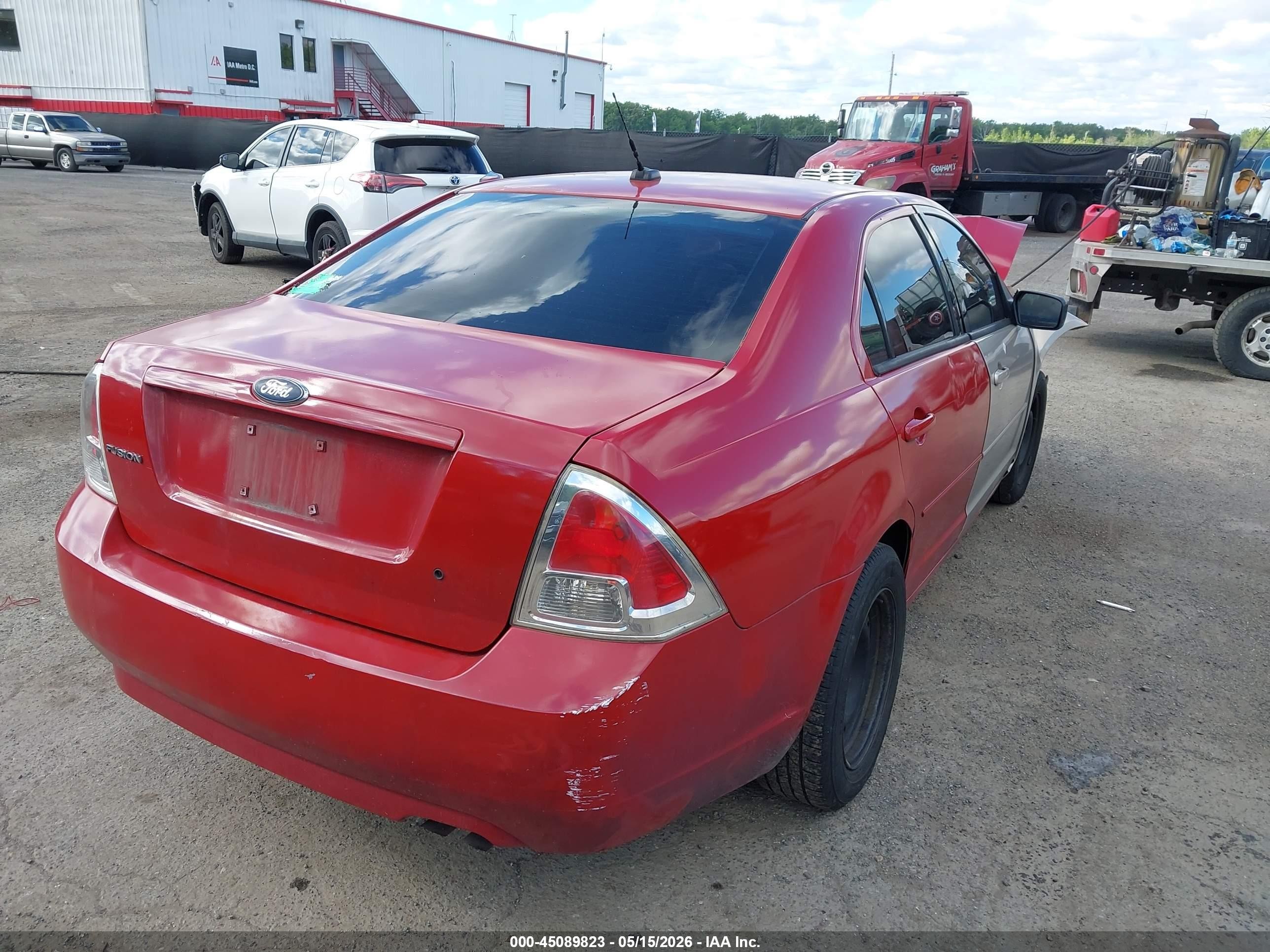 2007 Ford Fusion S Red vin: 3FAHP06Z87R193146