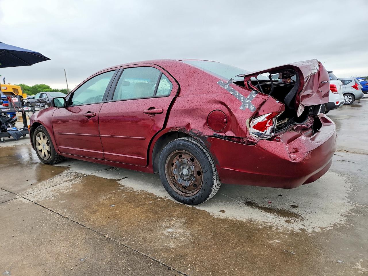 2007 Ford Fusion S Темно-бордовый vin: 3FAHP06Z97R117533