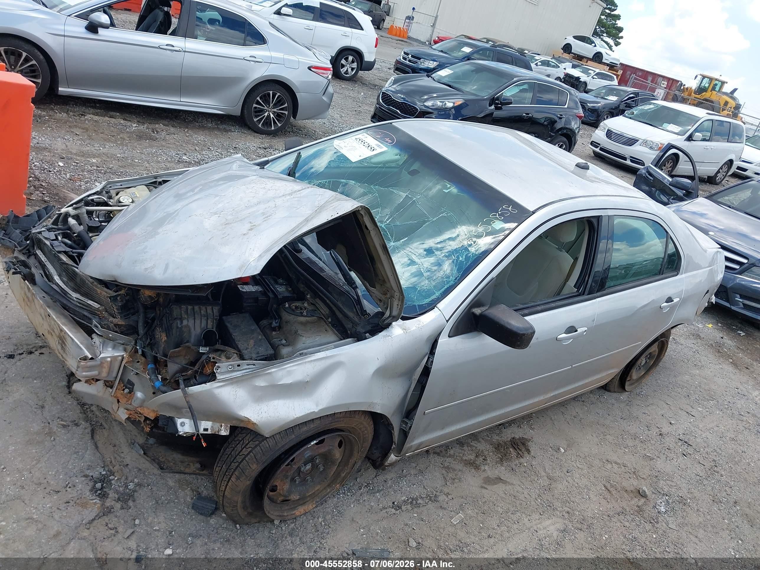 2009 Ford Fusion S Silver vin: 3FAHP06Z99R192333
