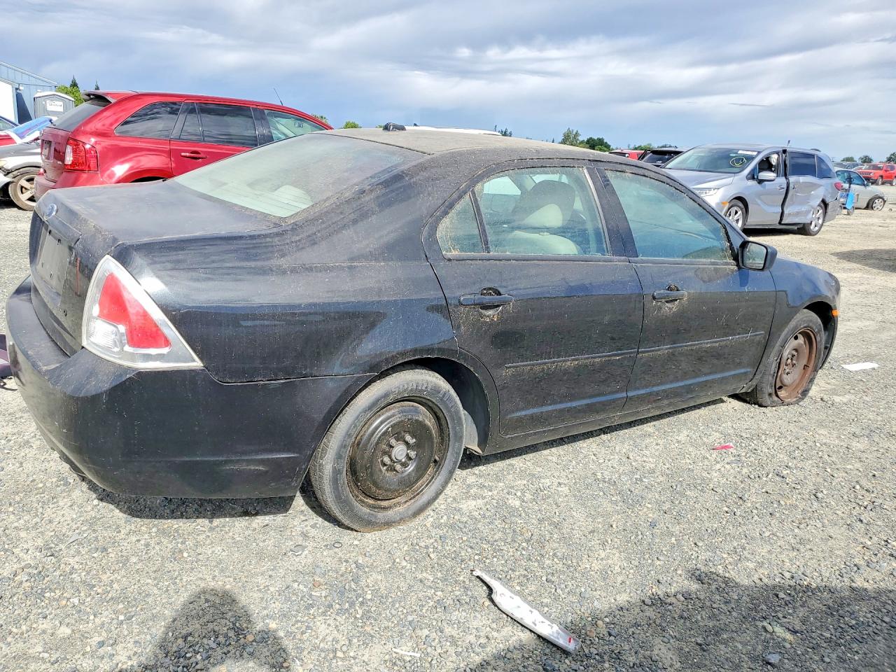 2009 Ford Fusion S Black vin: 3FAHP06Z99R213505