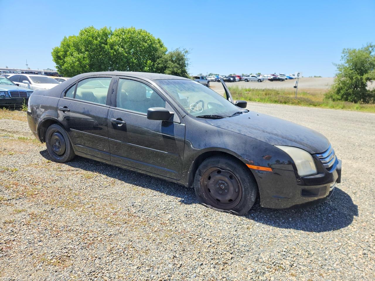 2009 Ford Fusion S Black vin: 3FAHP06Z99R213505