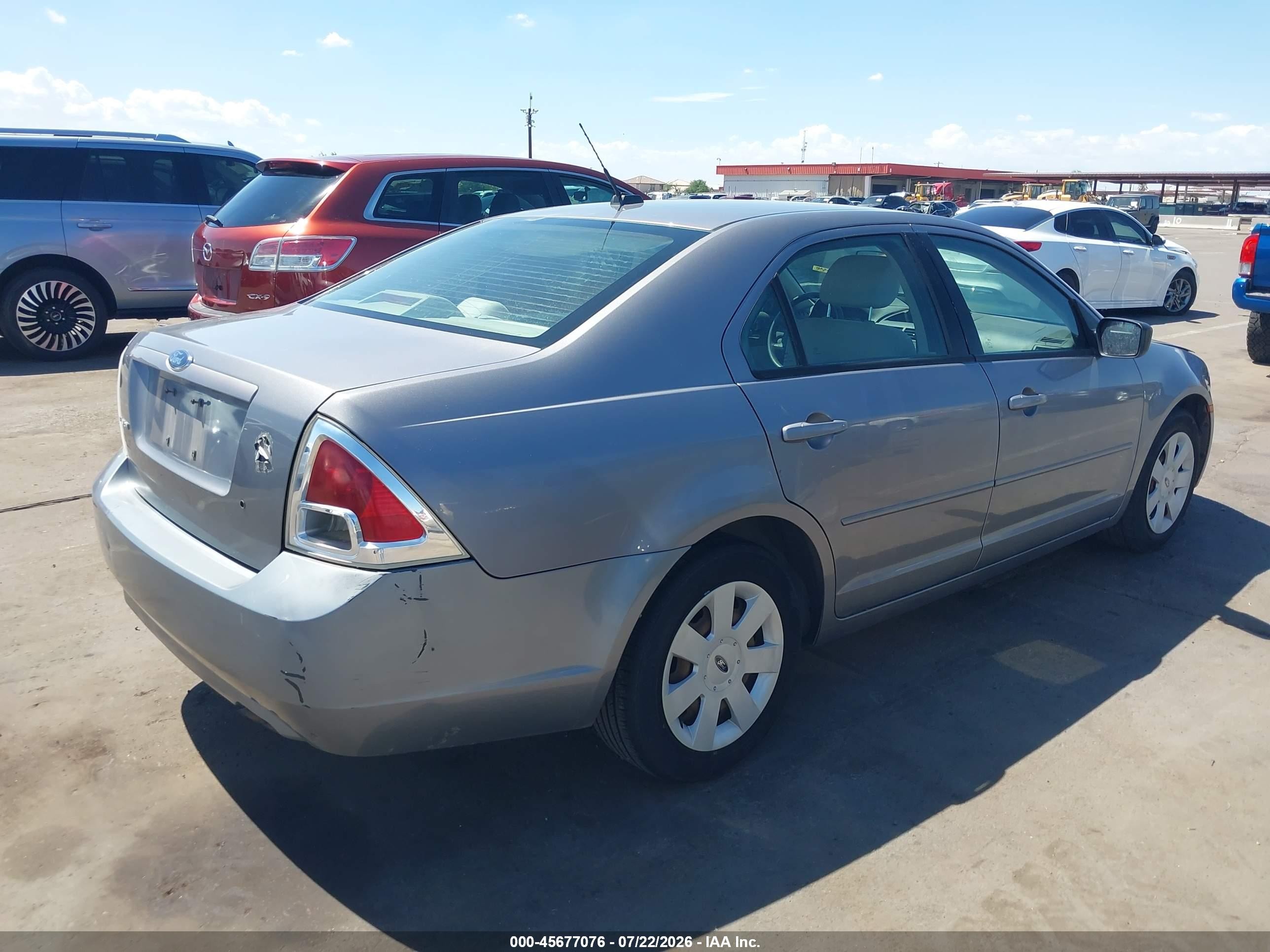 2007 Ford Fusion S Gray vin: 3FAHP06ZX7R268199