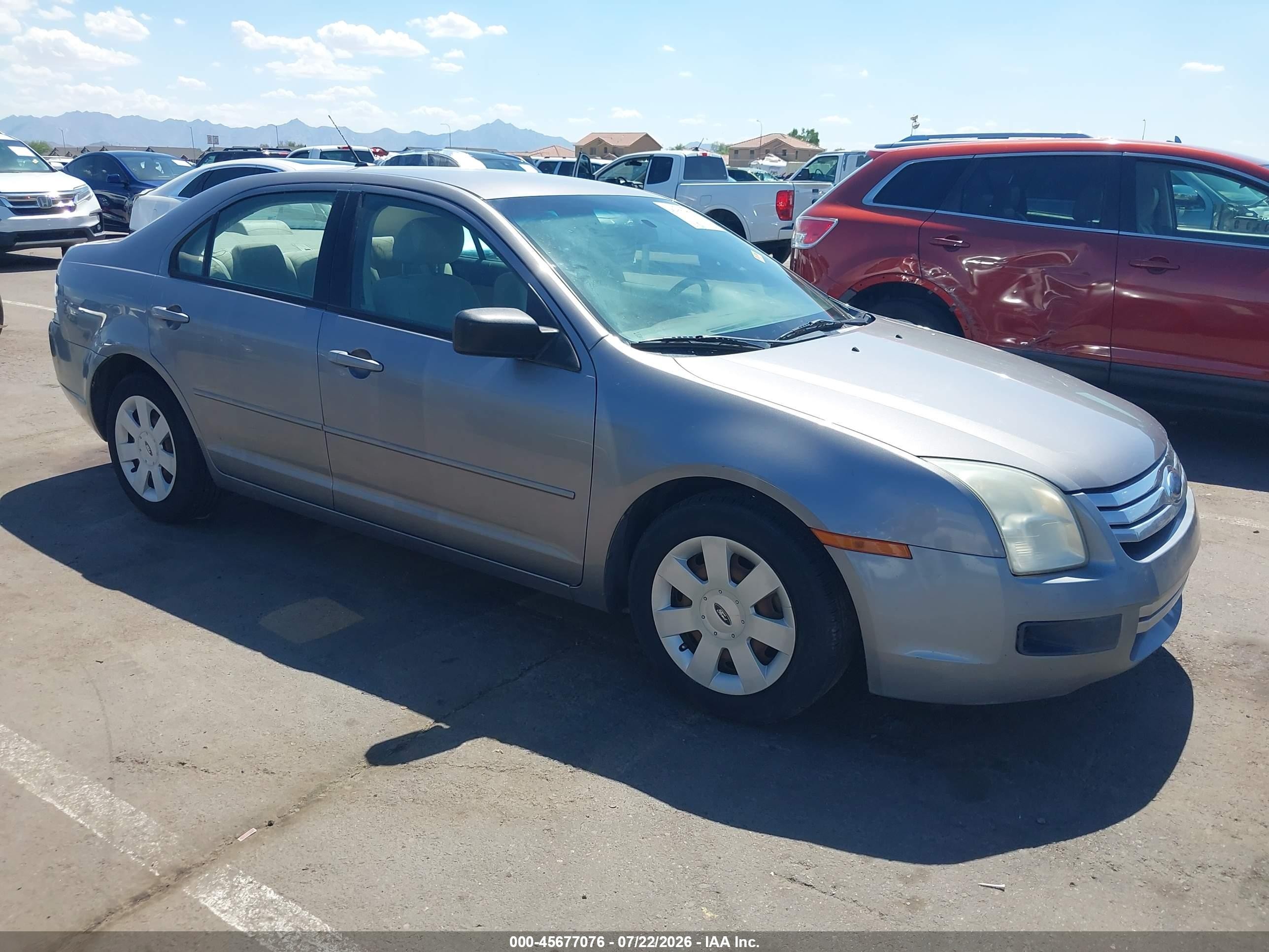 2007 Ford Fusion S Gray vin: 3FAHP06ZX7R268199