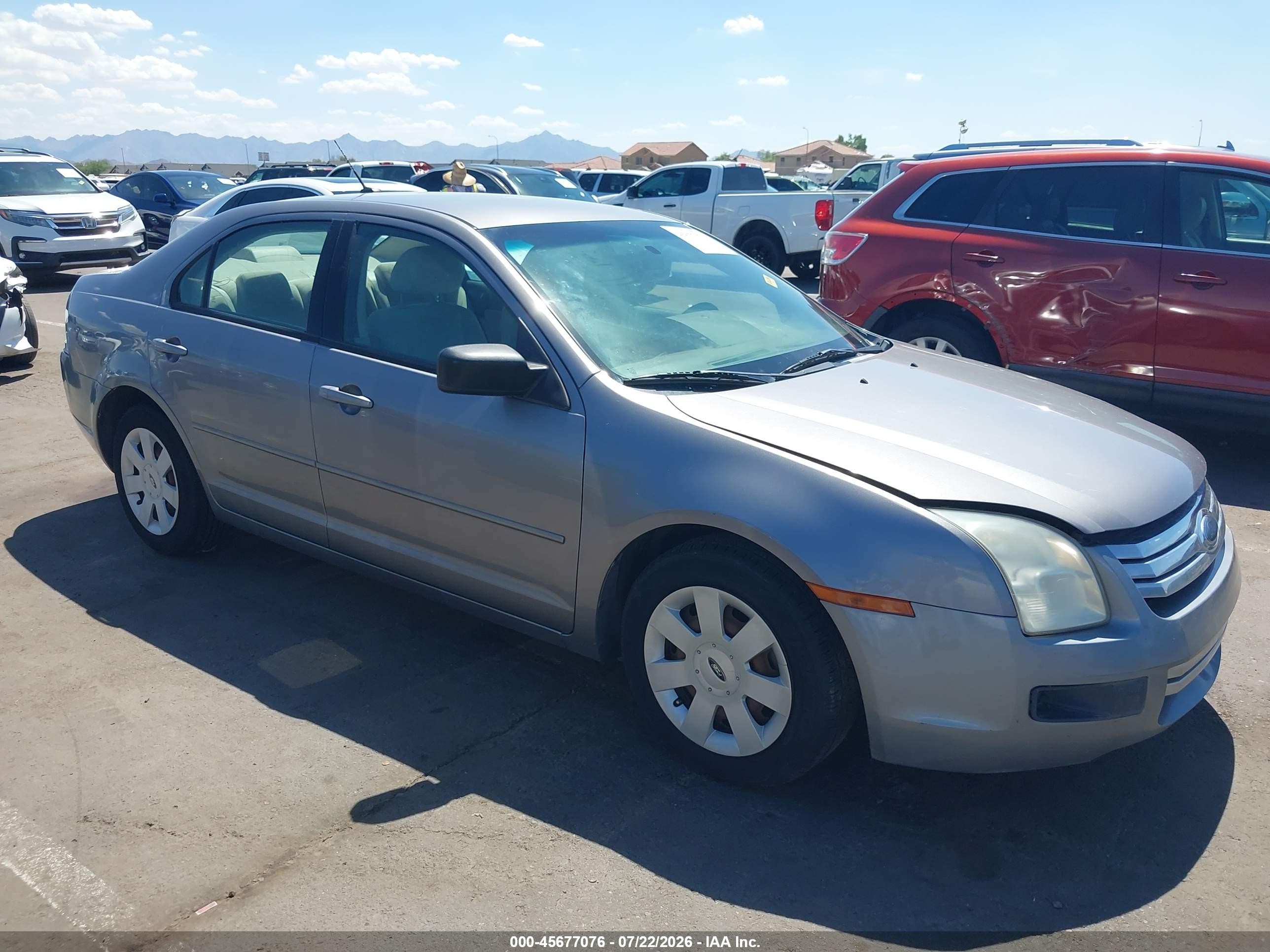 2007 Ford Fusion S Gray vin: 3FAHP06ZX7R268199