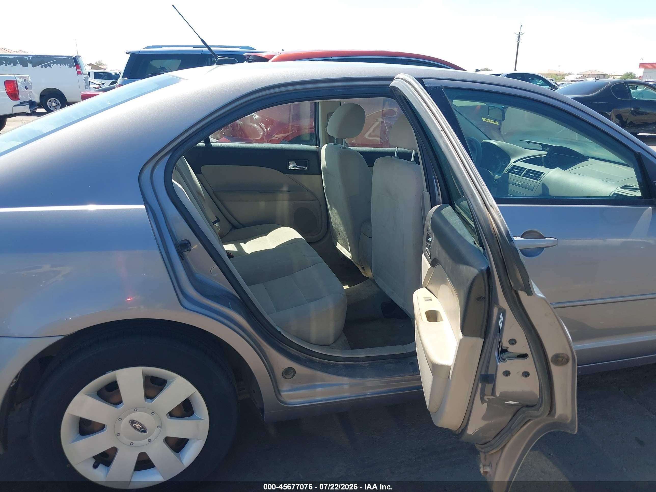 2007 Ford Fusion S Gray vin: 3FAHP06ZX7R268199