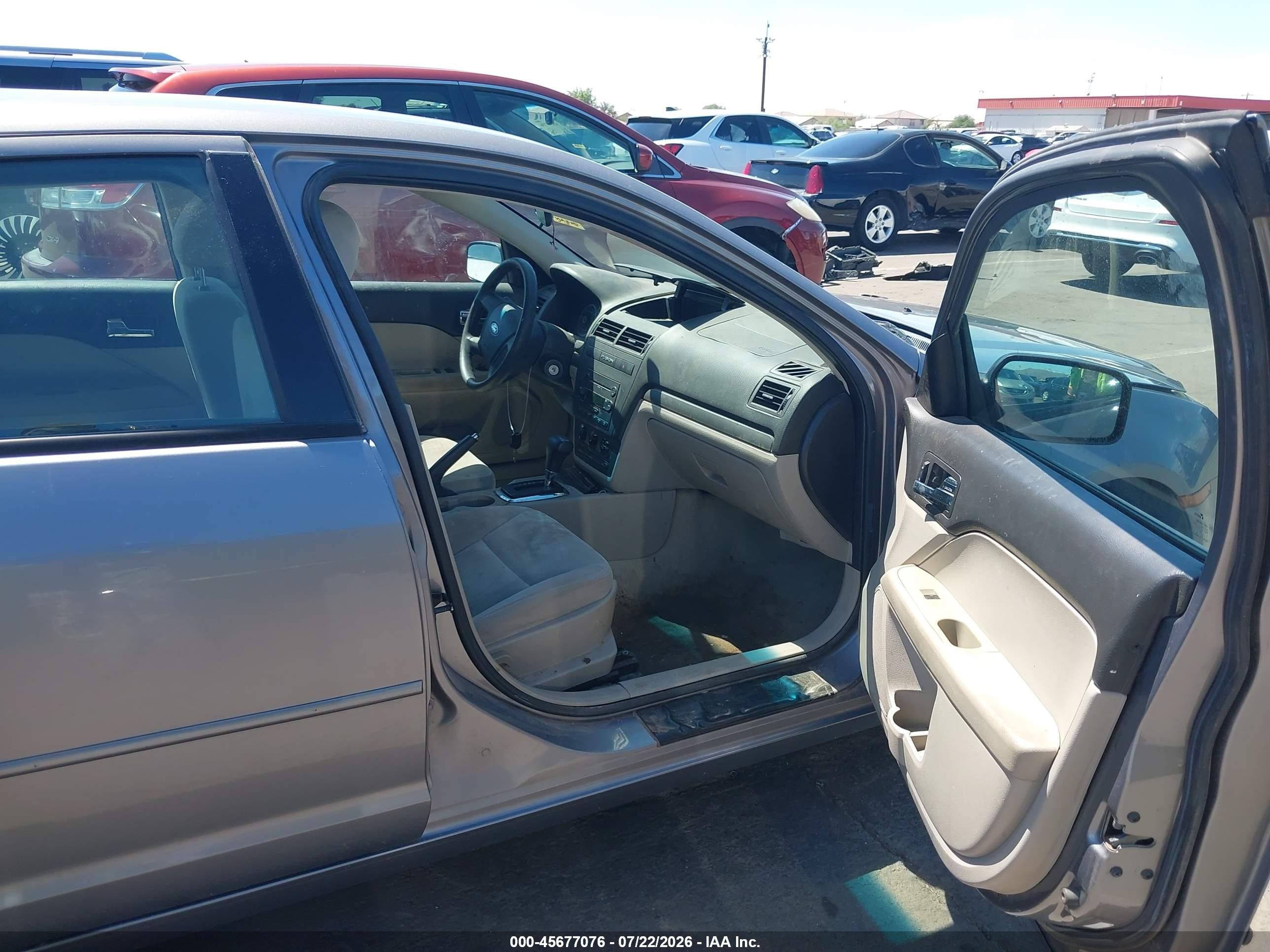 2007 Ford Fusion S Gray vin: 3FAHP06ZX7R268199