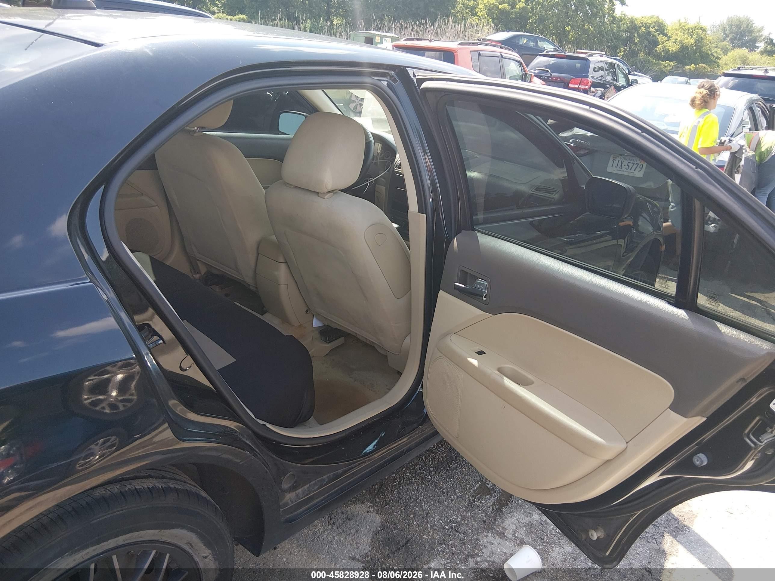 2009 Ford Fusion S Black vin: 3FAHP06ZX9R185309