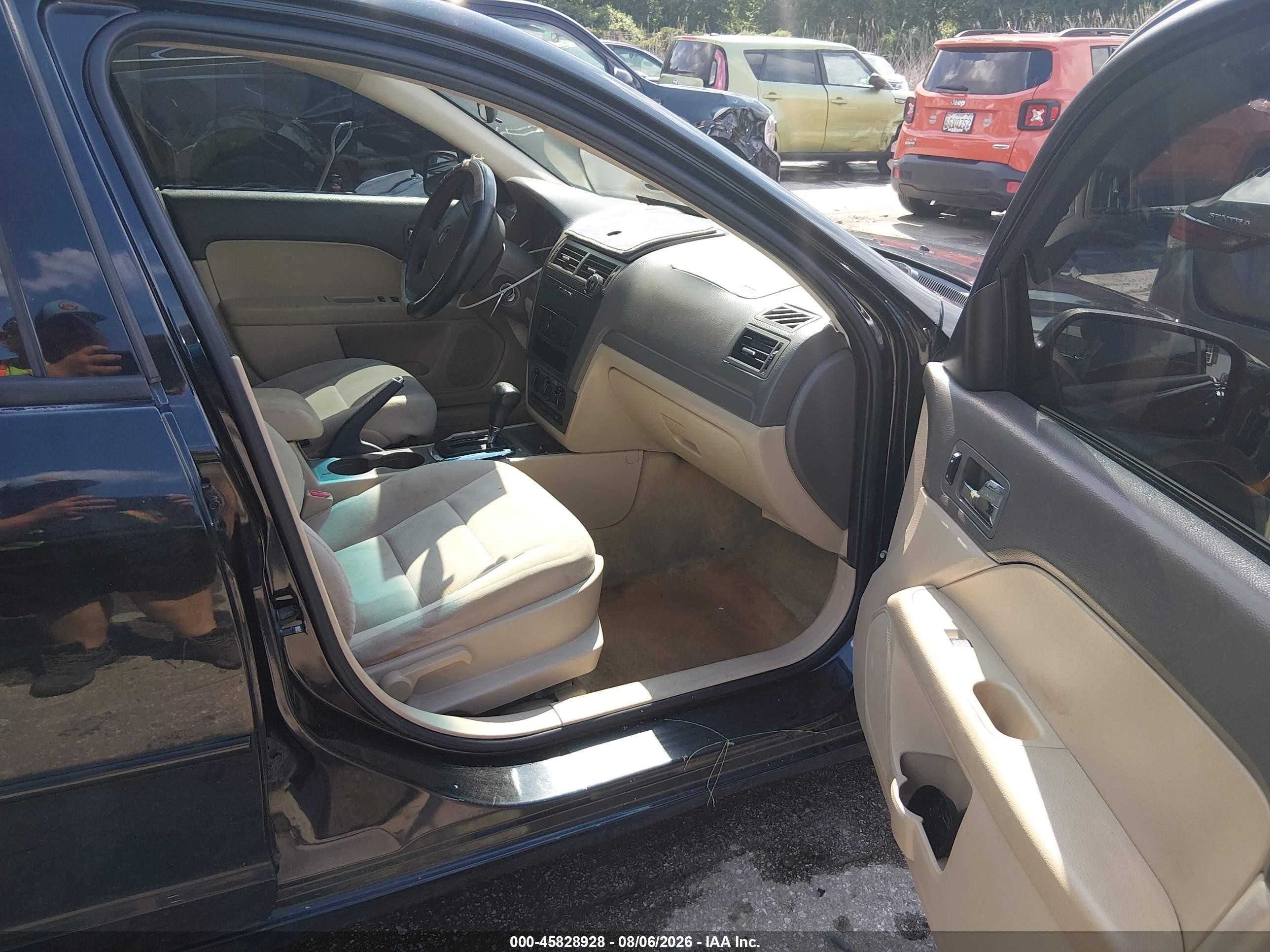 2009 Ford Fusion S Black vin: 3FAHP06ZX9R185309