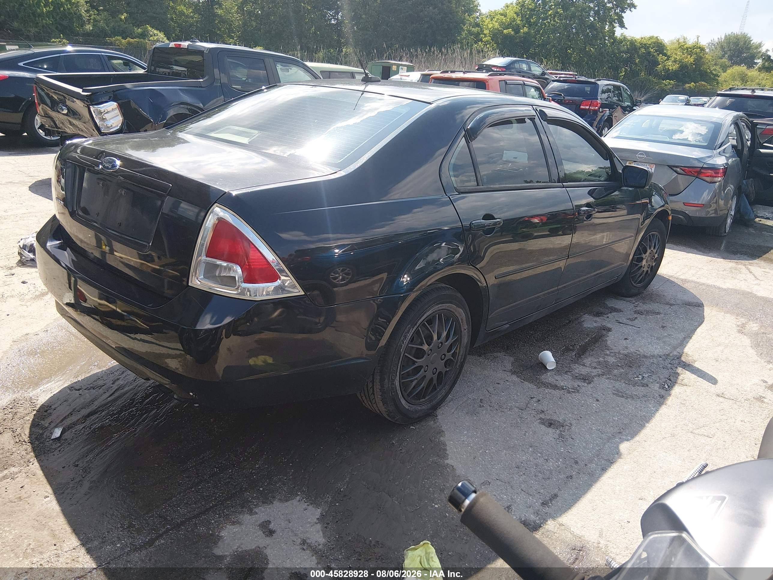 2009 Ford Fusion S Black vin: 3FAHP06ZX9R185309