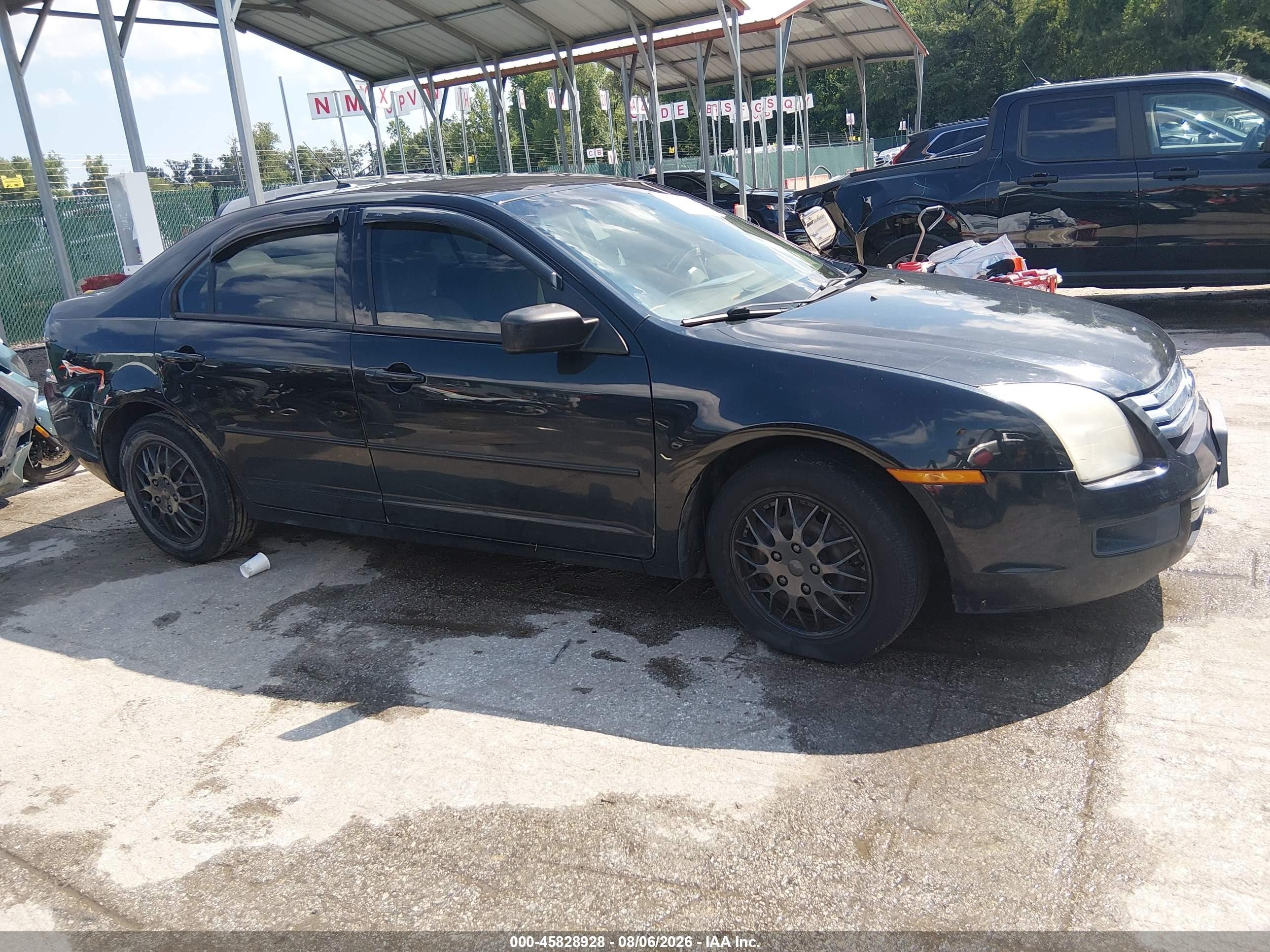 2009 Ford Fusion S Black vin: 3FAHP06ZX9R185309