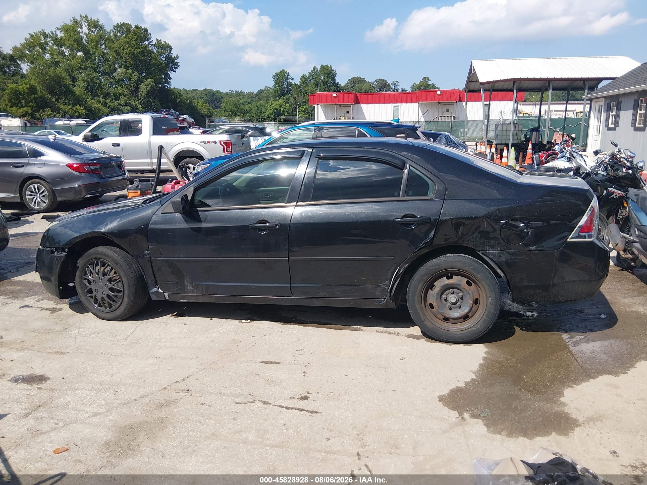 2009 Ford Fusion S Black vin: 3FAHP06ZX9R185309