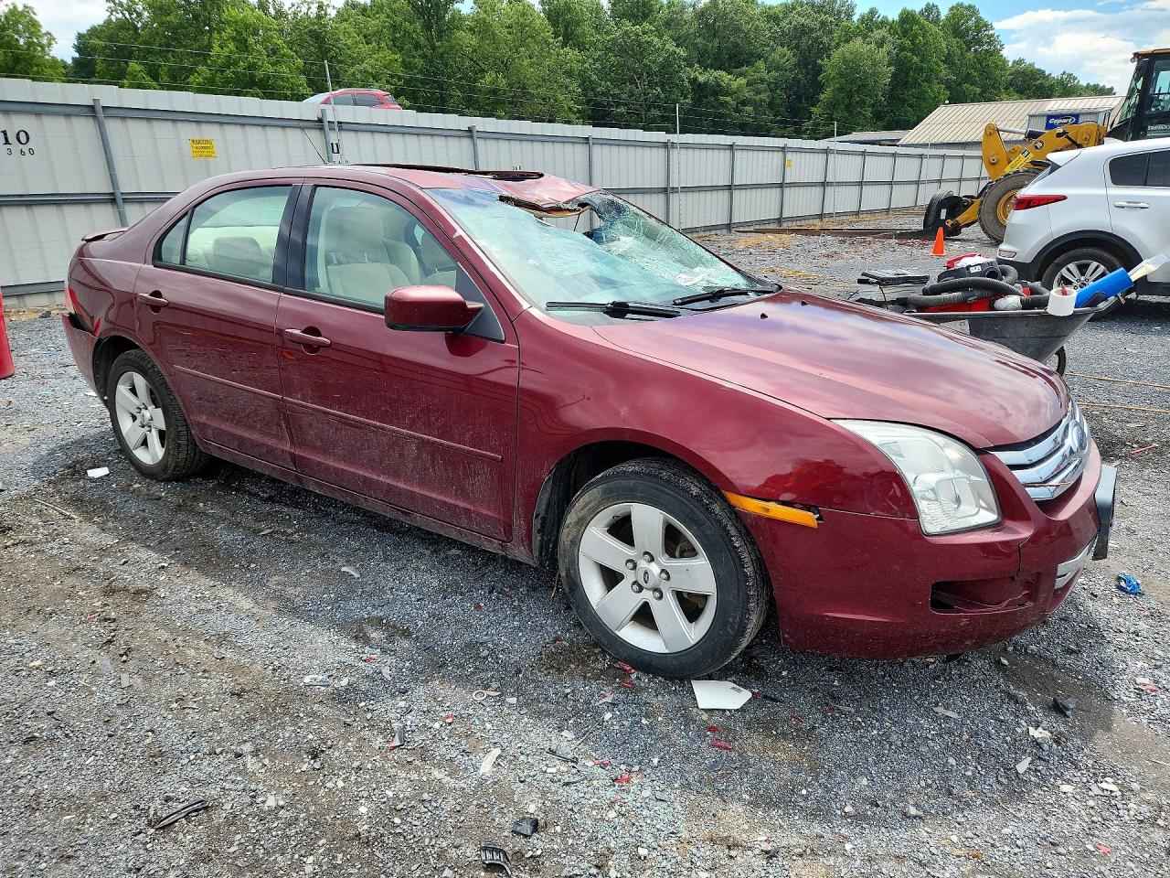 2007 Ford Fusion Se Red vin: 3FAHP07107R146606