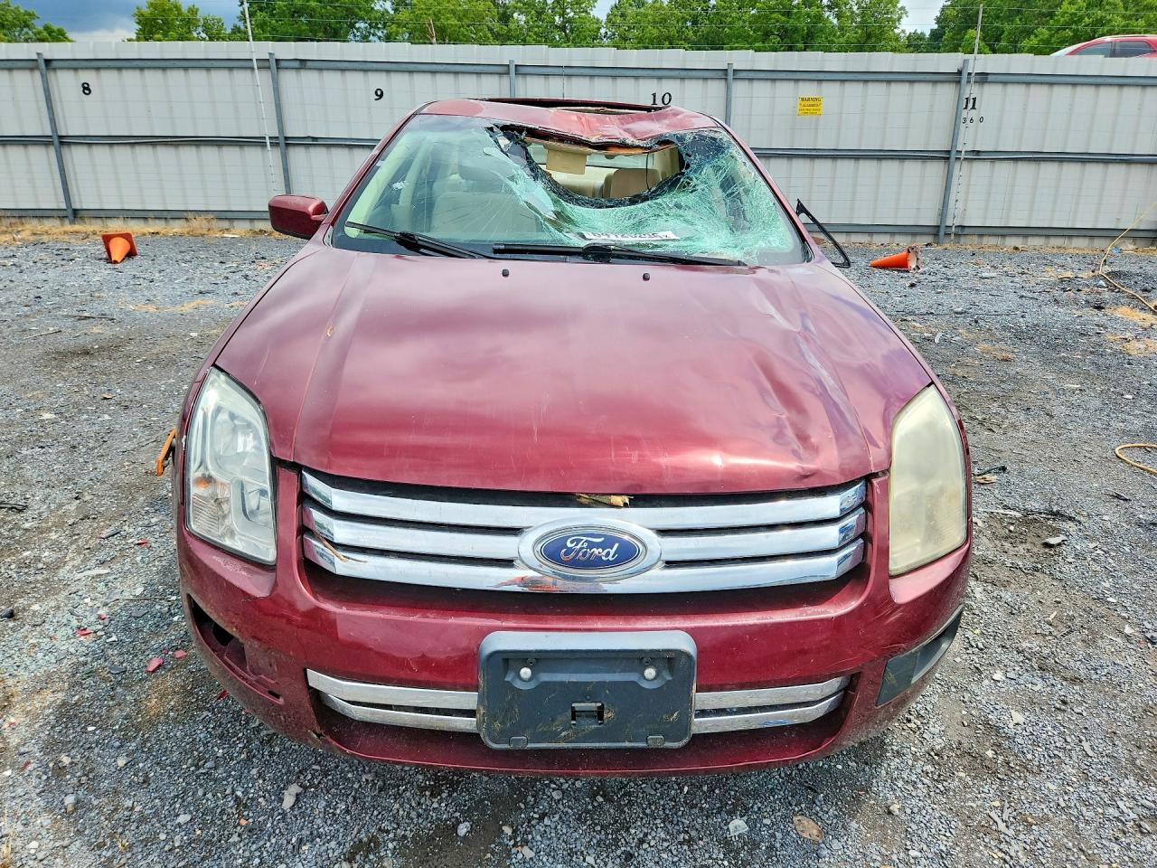 2007 Ford Fusion Se Red vin: 3FAHP07107R146606