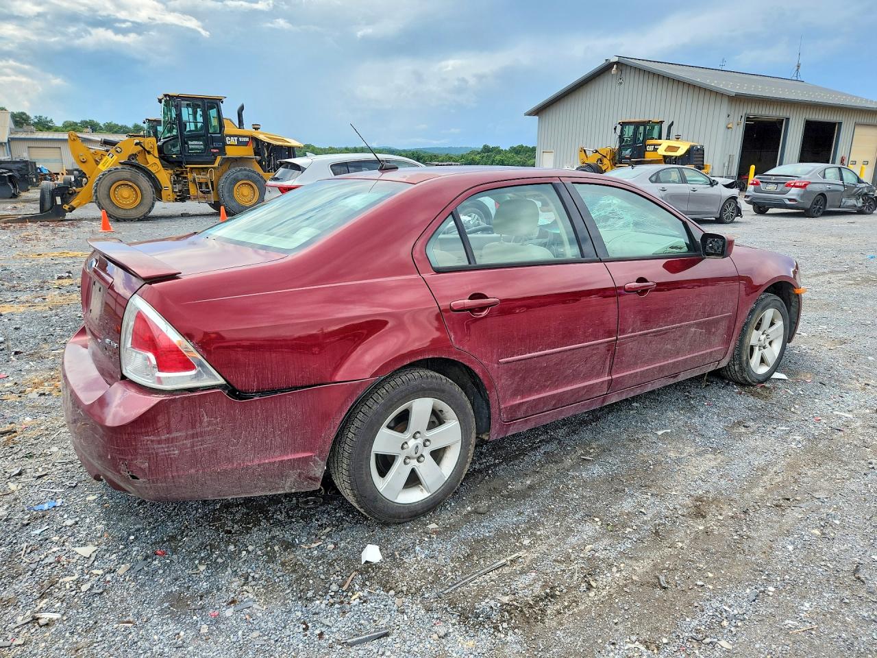 2007 Ford Fusion Se Red vin: 3FAHP07107R146606