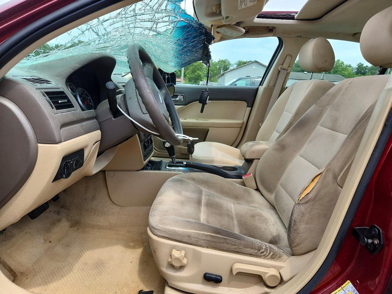 2007 Ford Fusion Se Red vin: 3FAHP07107R146606