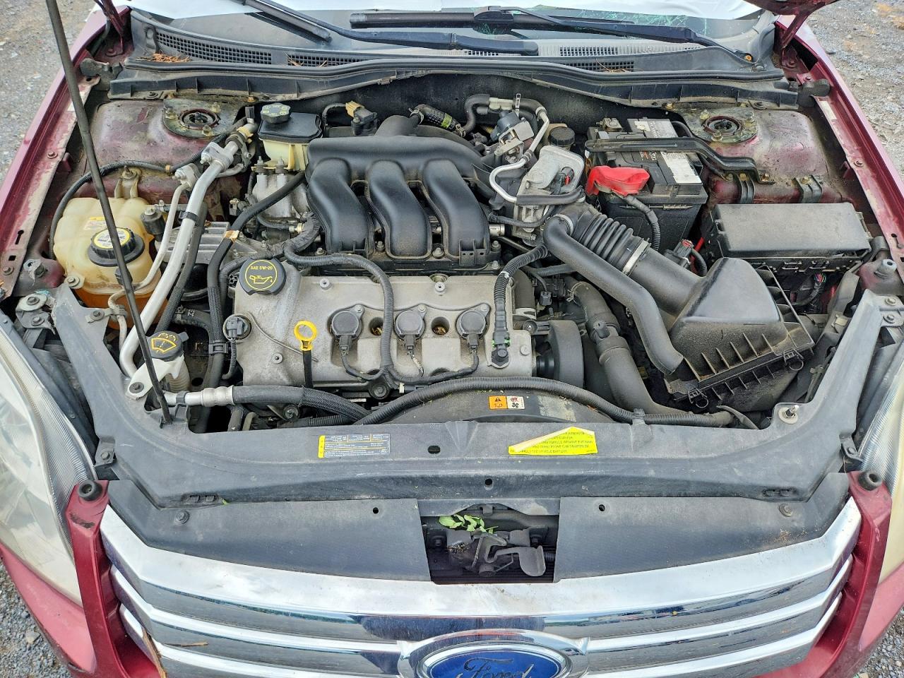 2007 Ford Fusion Se Red vin: 3FAHP07107R146606