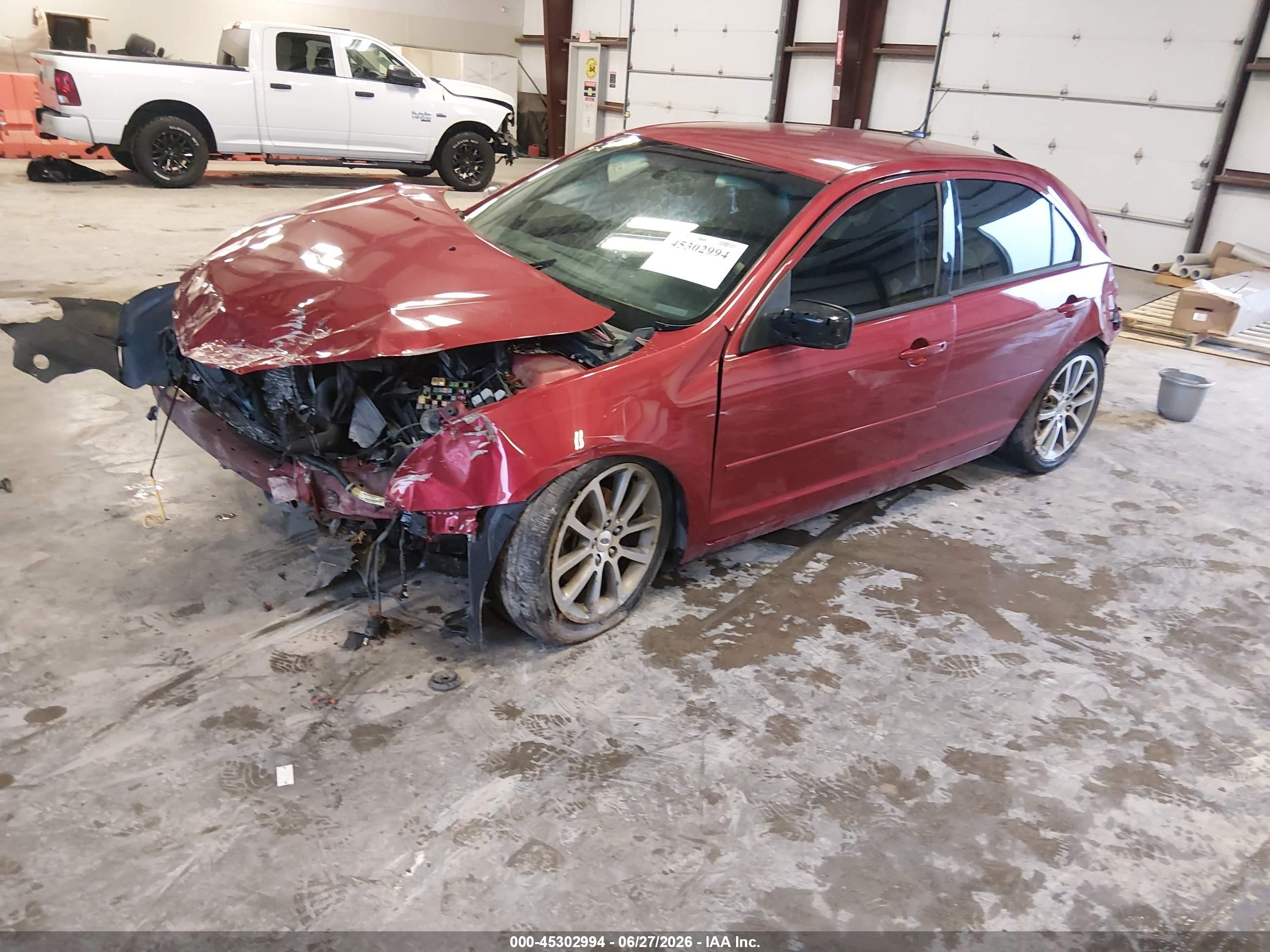 2009 Ford Fusion Se Burgundy vin: 3FAHP07109R111664