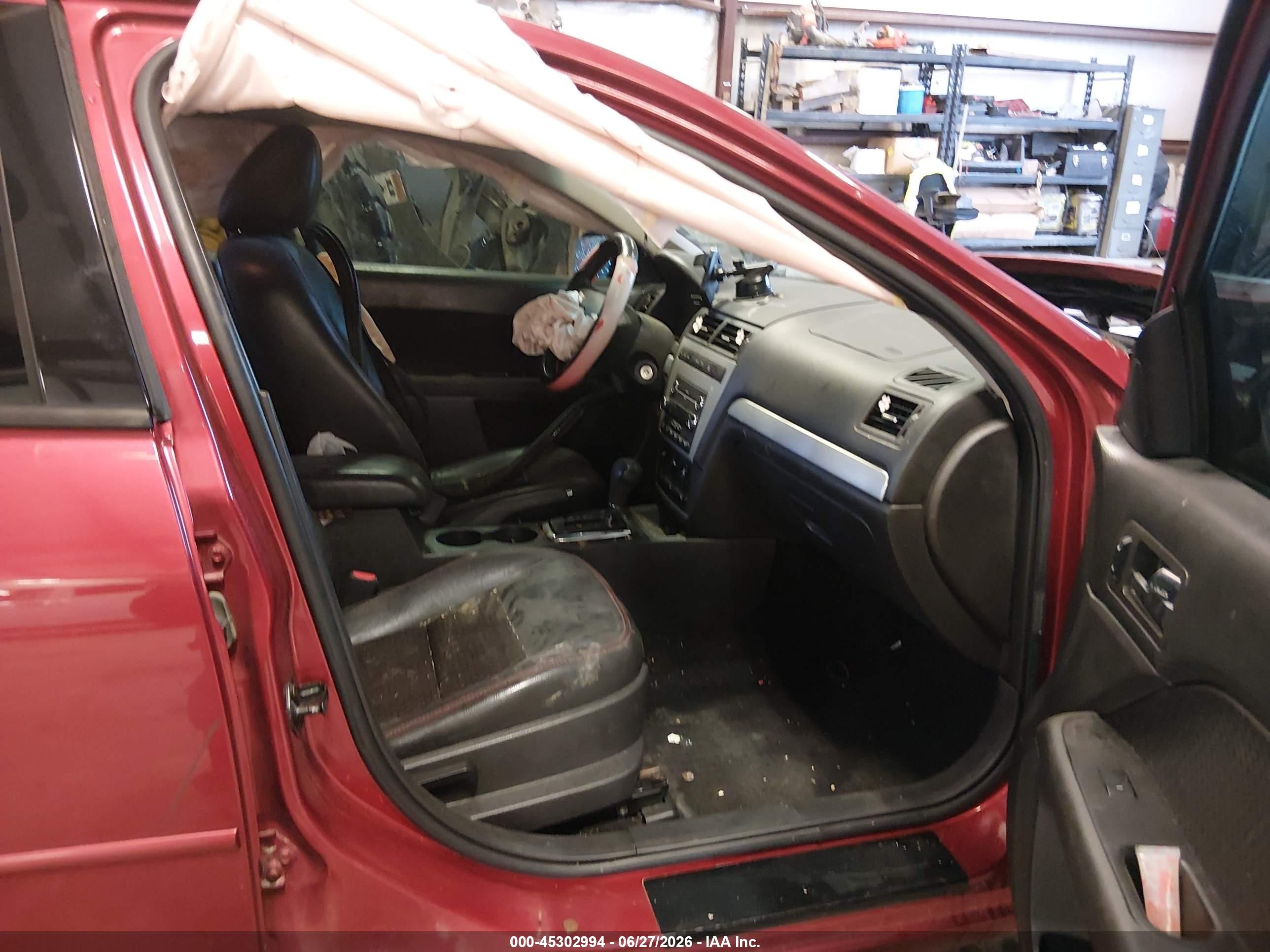 2009 Ford Fusion Se Burgundy vin: 3FAHP07109R111664