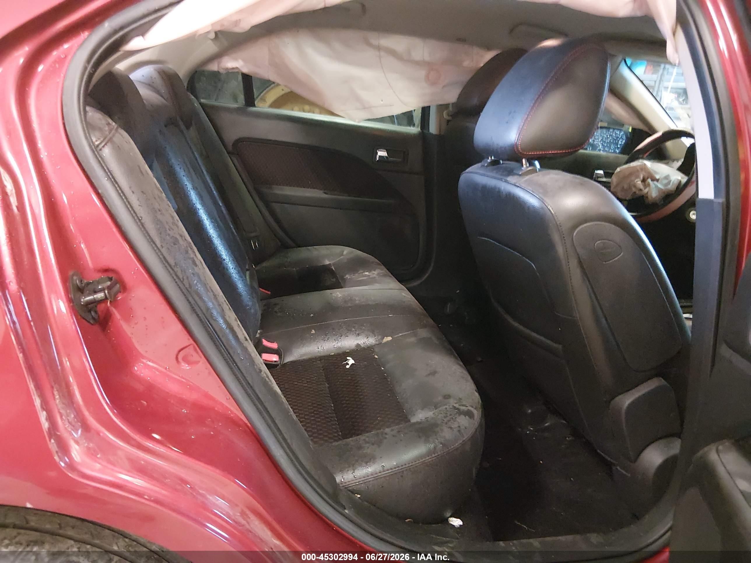 2009 Ford Fusion Se Burgundy vin: 3FAHP07109R111664