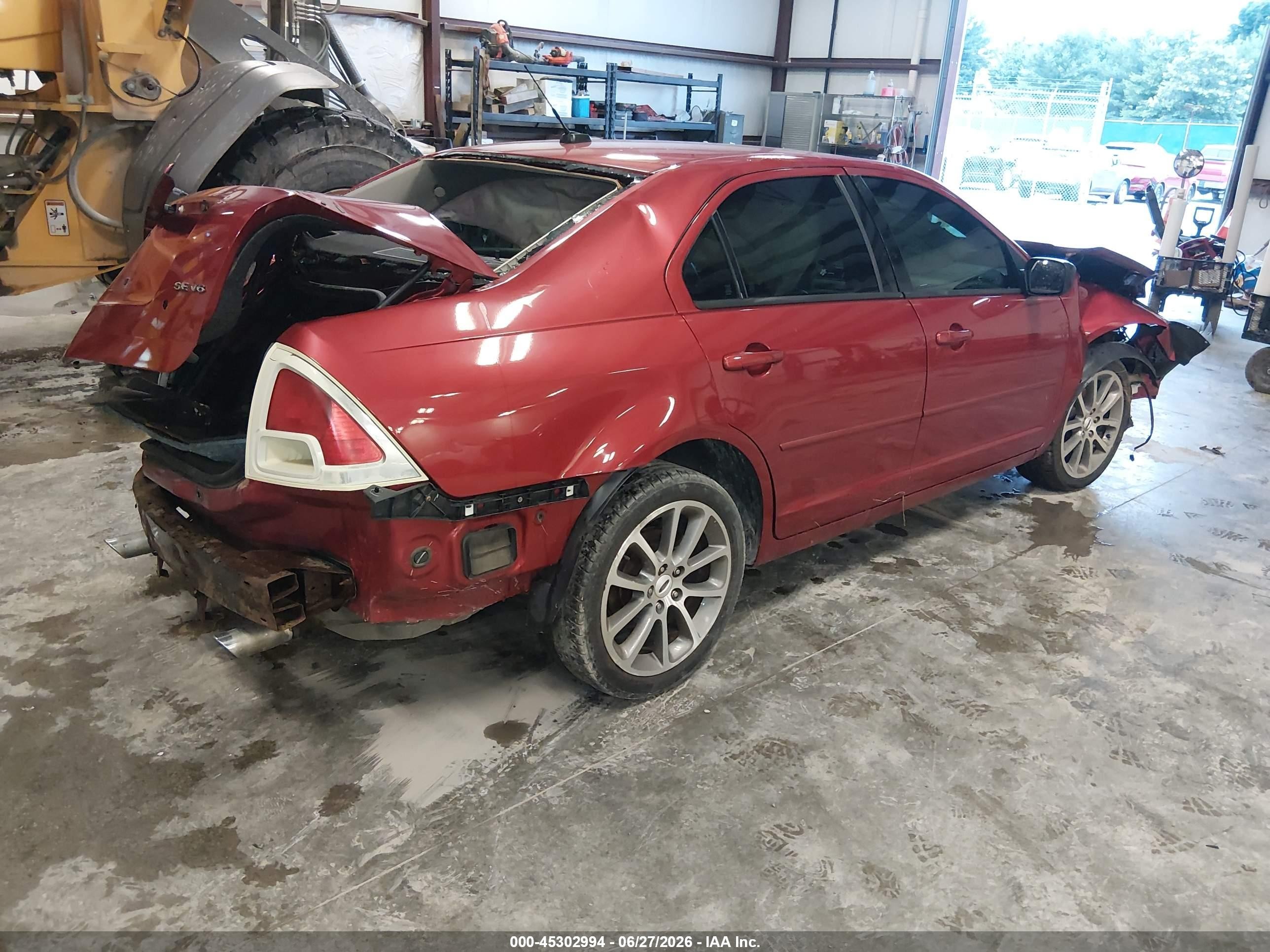 2009 Ford Fusion Se Burgundy vin: 3FAHP07109R111664