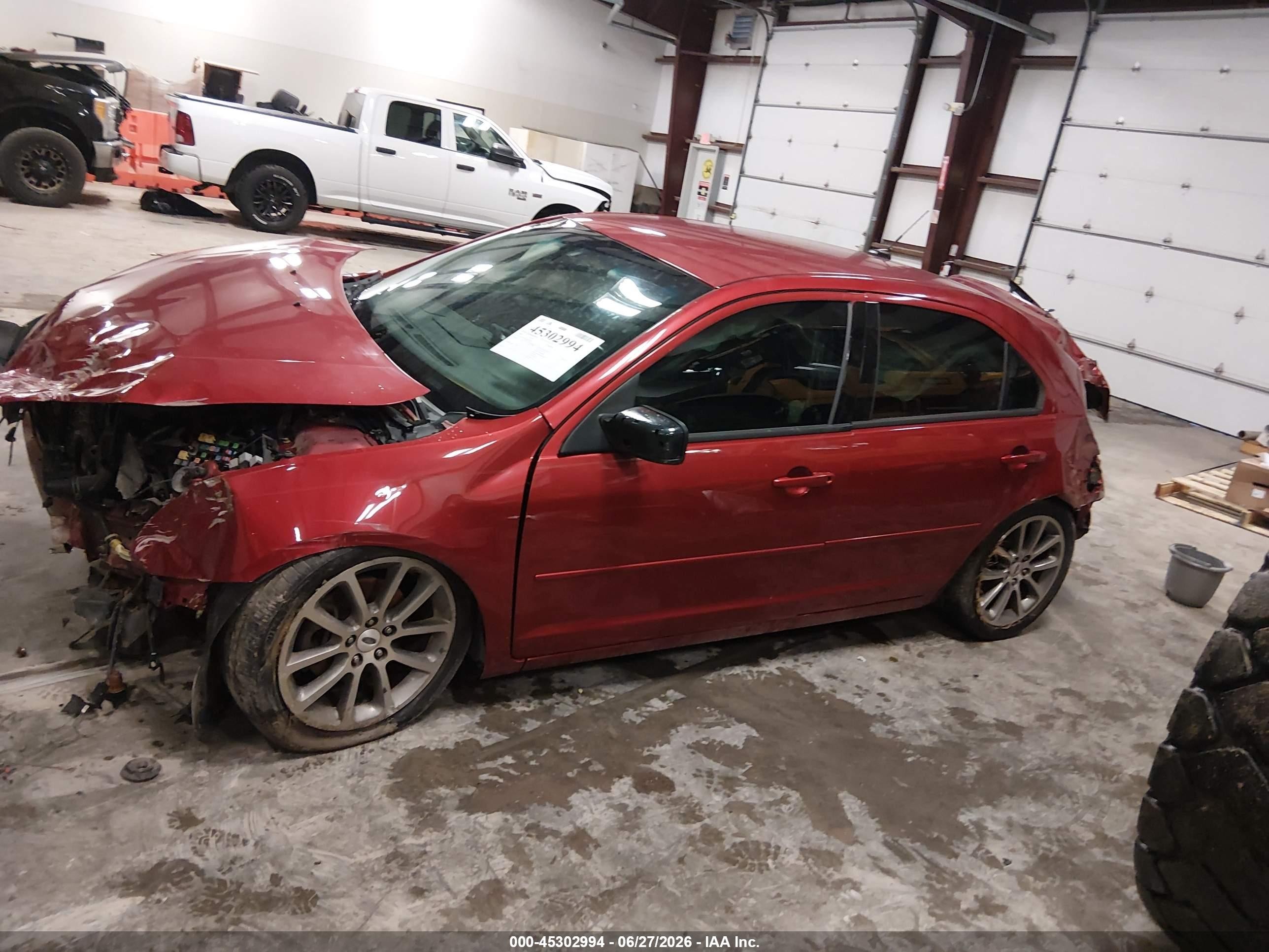 2009 Ford Fusion Se Burgundy vin: 3FAHP07109R111664