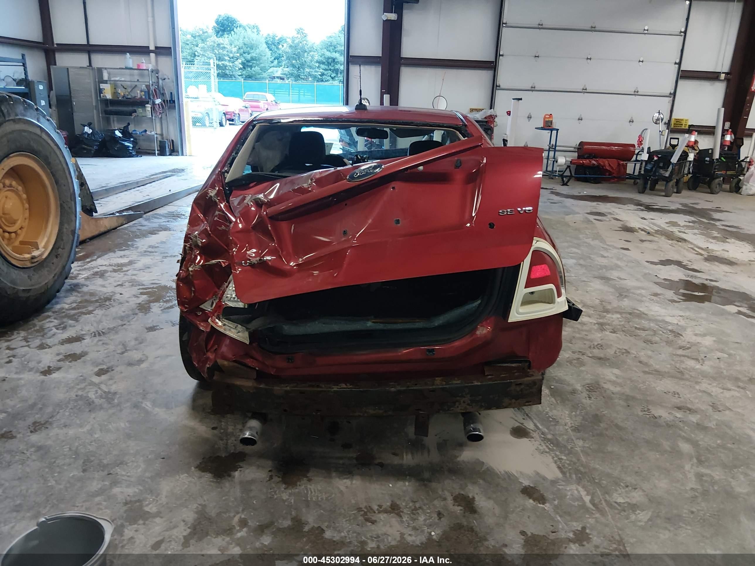 2009 Ford Fusion Se Burgundy vin: 3FAHP07109R111664