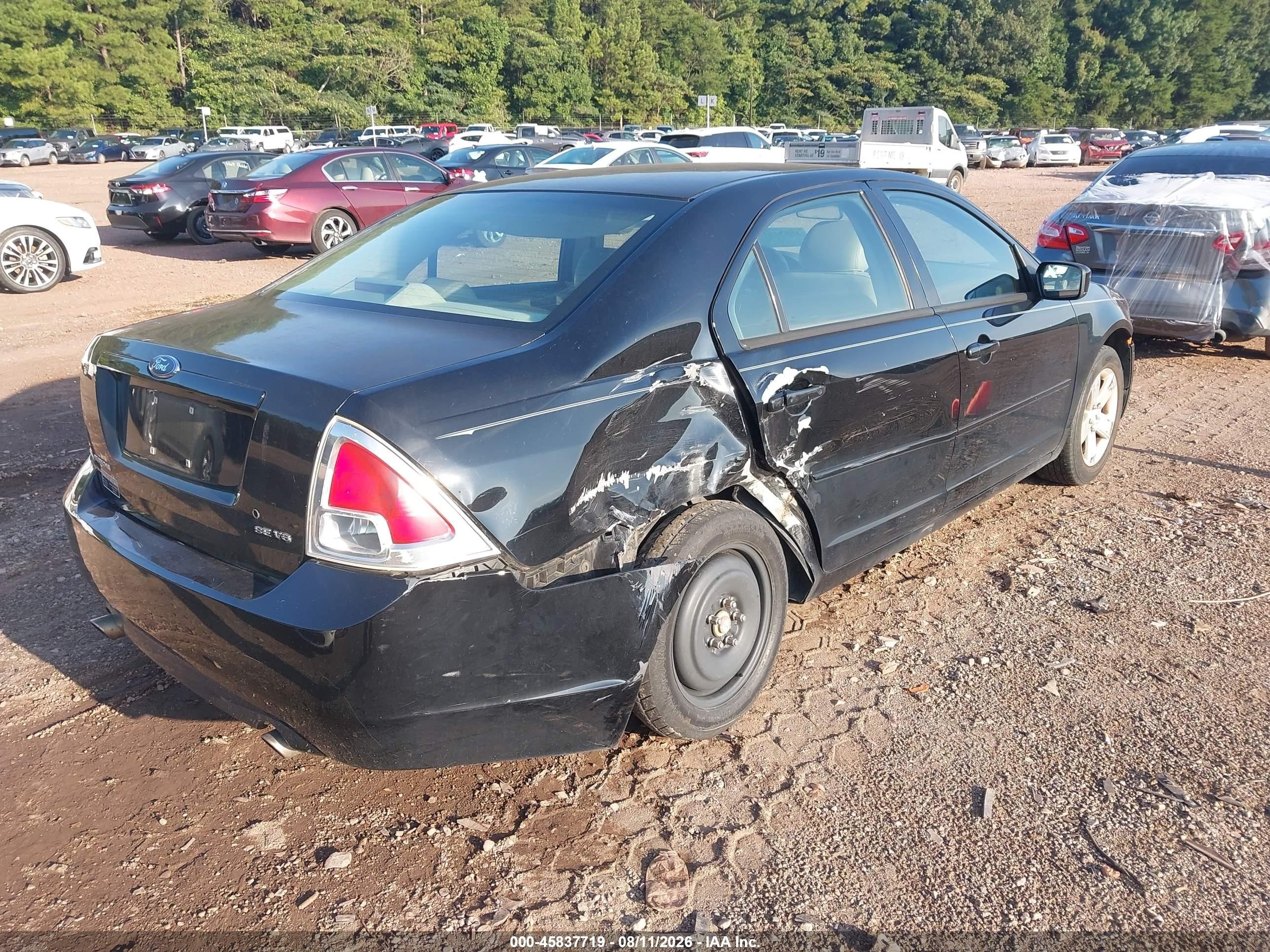 2006 Ford Fusion Se Black vin: 3FAHP07116R103116