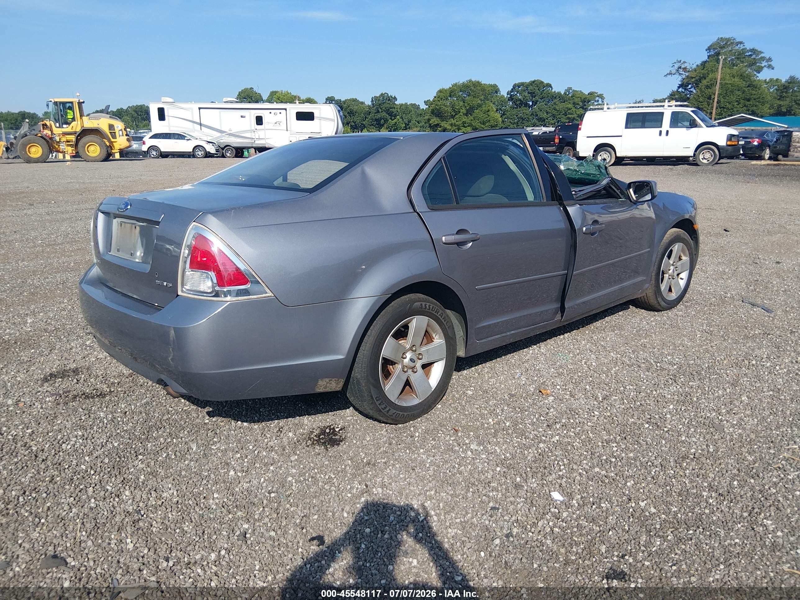 2007 Ford Fusion Se Gray vin: 3FAHP07117R109239