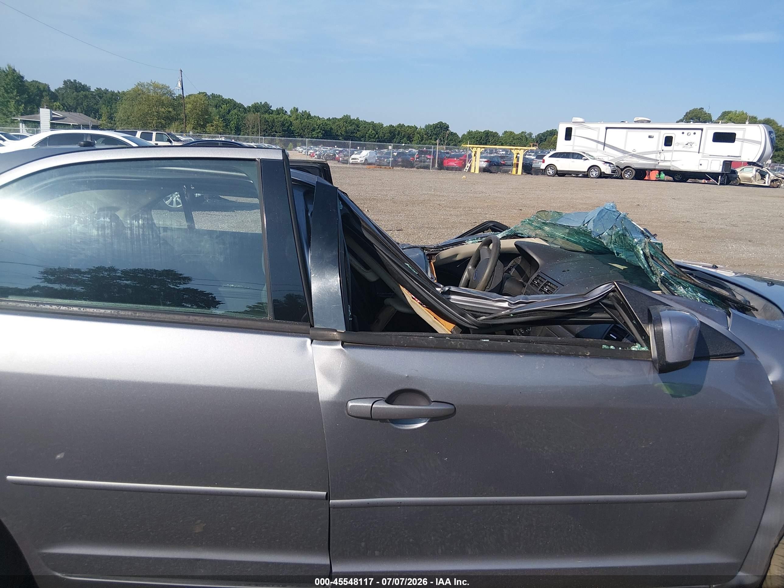 2007 Ford Fusion Se Gray vin: 3FAHP07117R109239