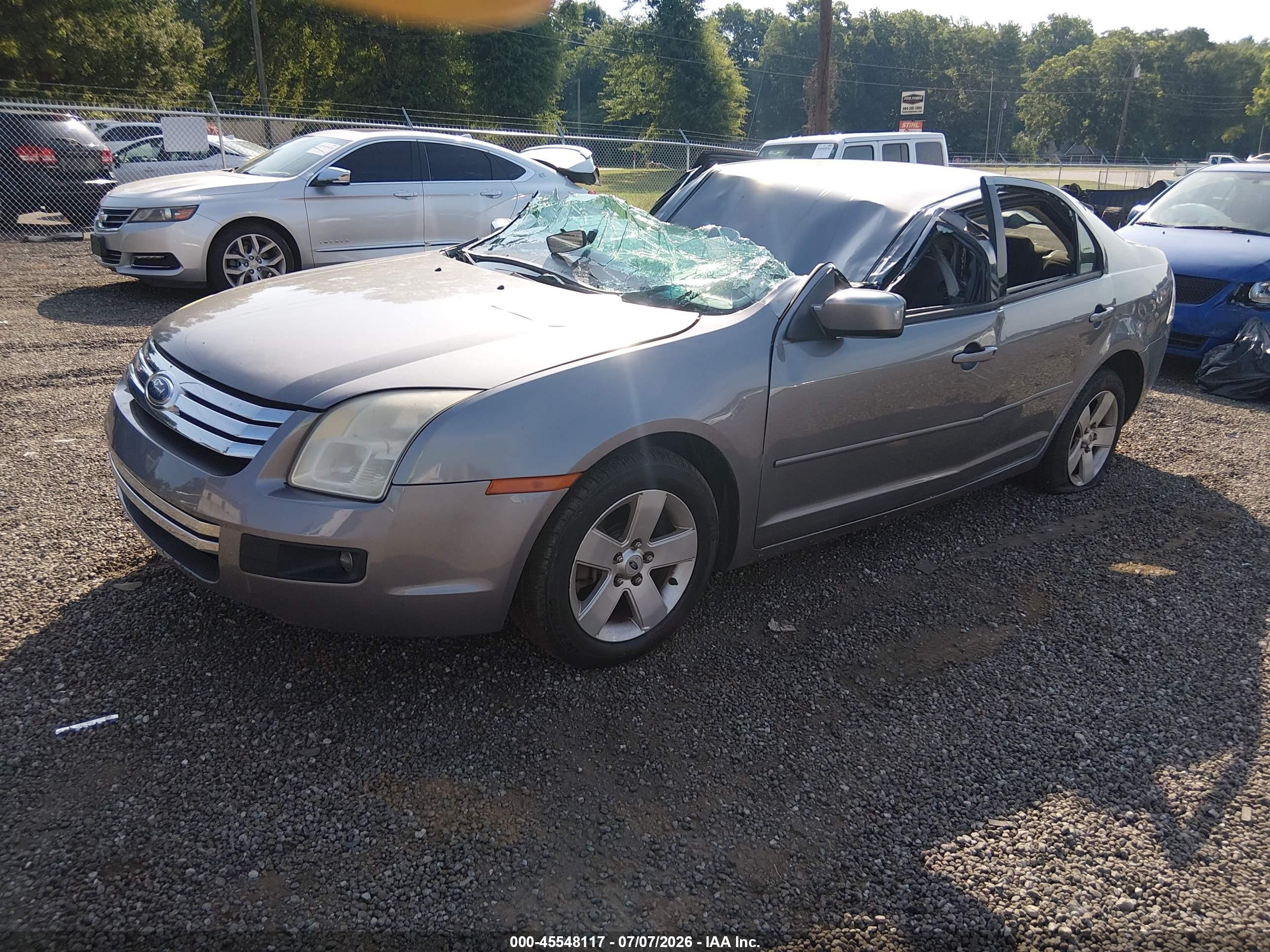 2007 Ford Fusion Se Gray vin: 3FAHP07117R109239