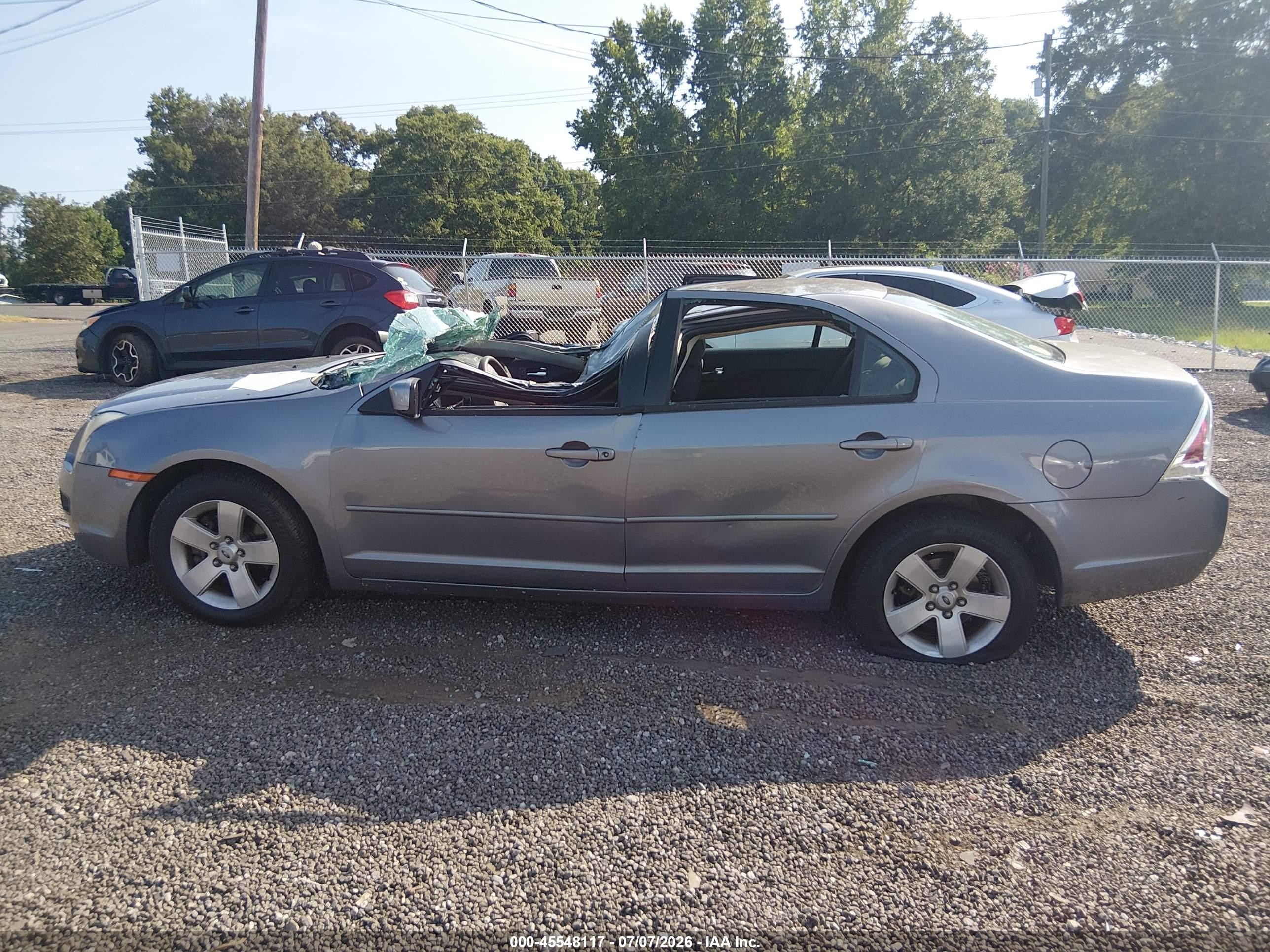 2007 Ford Fusion Se Gray vin: 3FAHP07117R109239