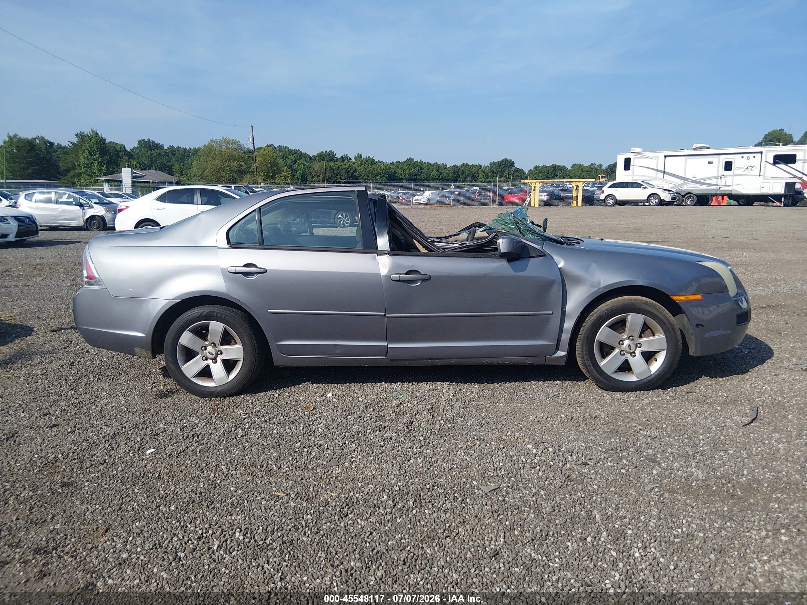 2007 Ford Fusion Se Gray vin: 3FAHP07117R109239