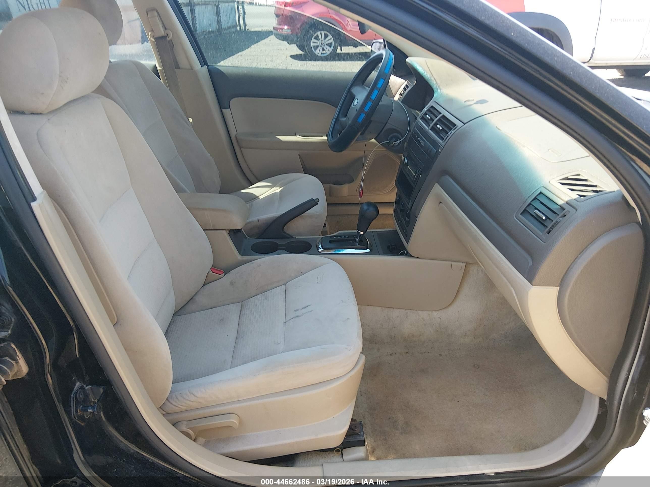 2006 Ford Fusion Se Black vin: 3FAHP07126R189097