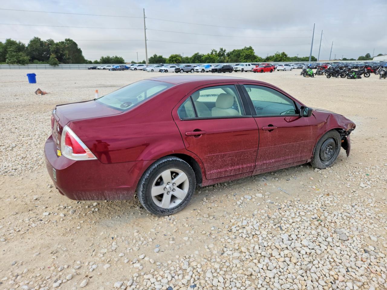 2007 Ford Fusion Se Burgundy vin: 3FAHP07127R113445