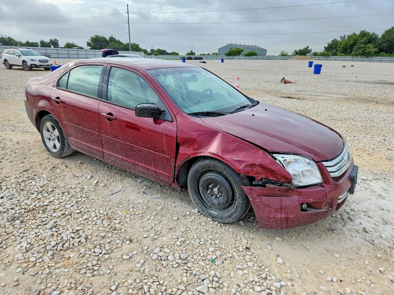 2007 Ford Fusion Se Burgundy vin: 3FAHP07127R113445