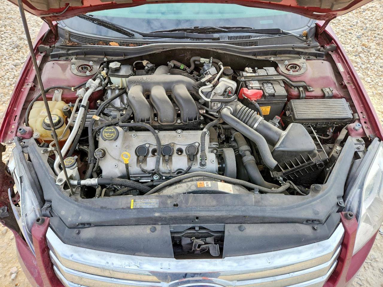 2007 Ford Fusion Se Burgundy vin: 3FAHP07127R113445