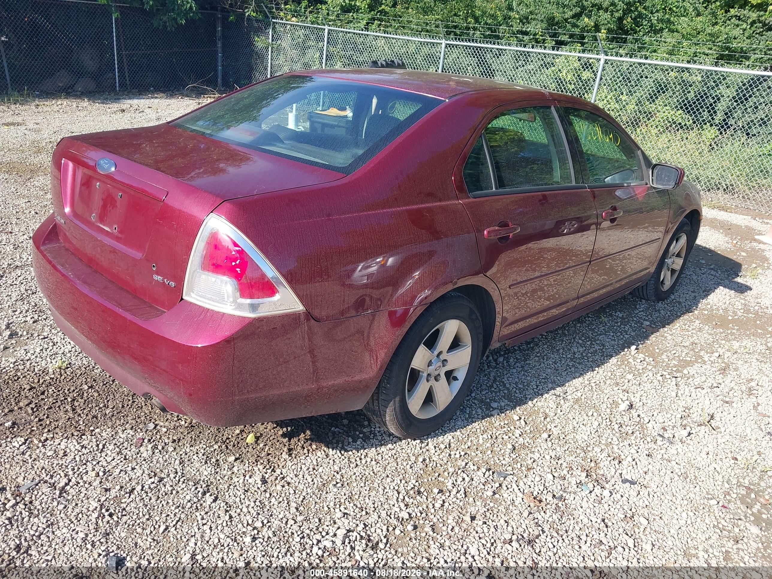 2007 Ford Fusion Se Темно-бордовый vin: 3FAHP07127R125756