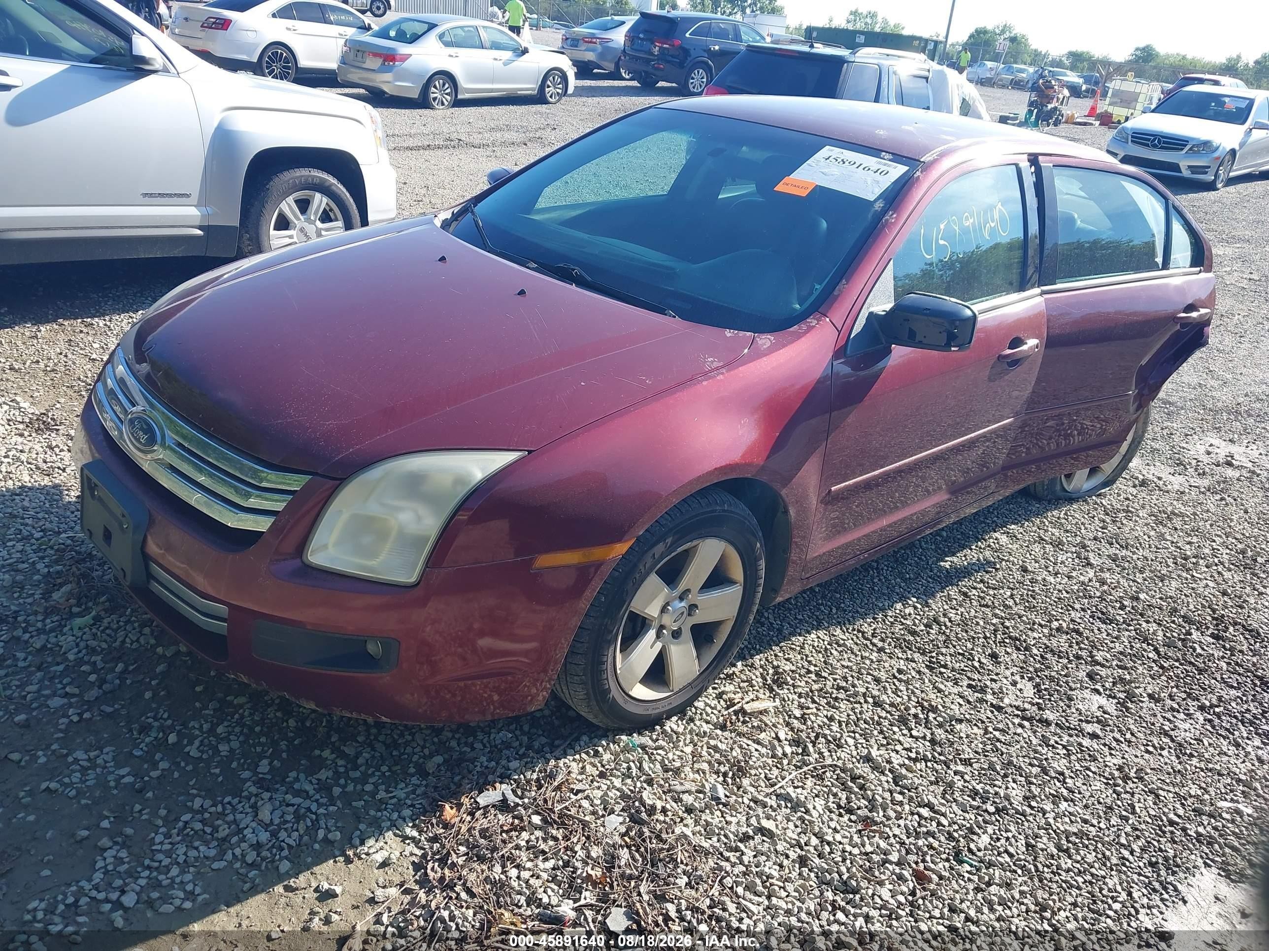 2007 Ford Fusion Se Темно-бордовый vin: 3FAHP07127R125756