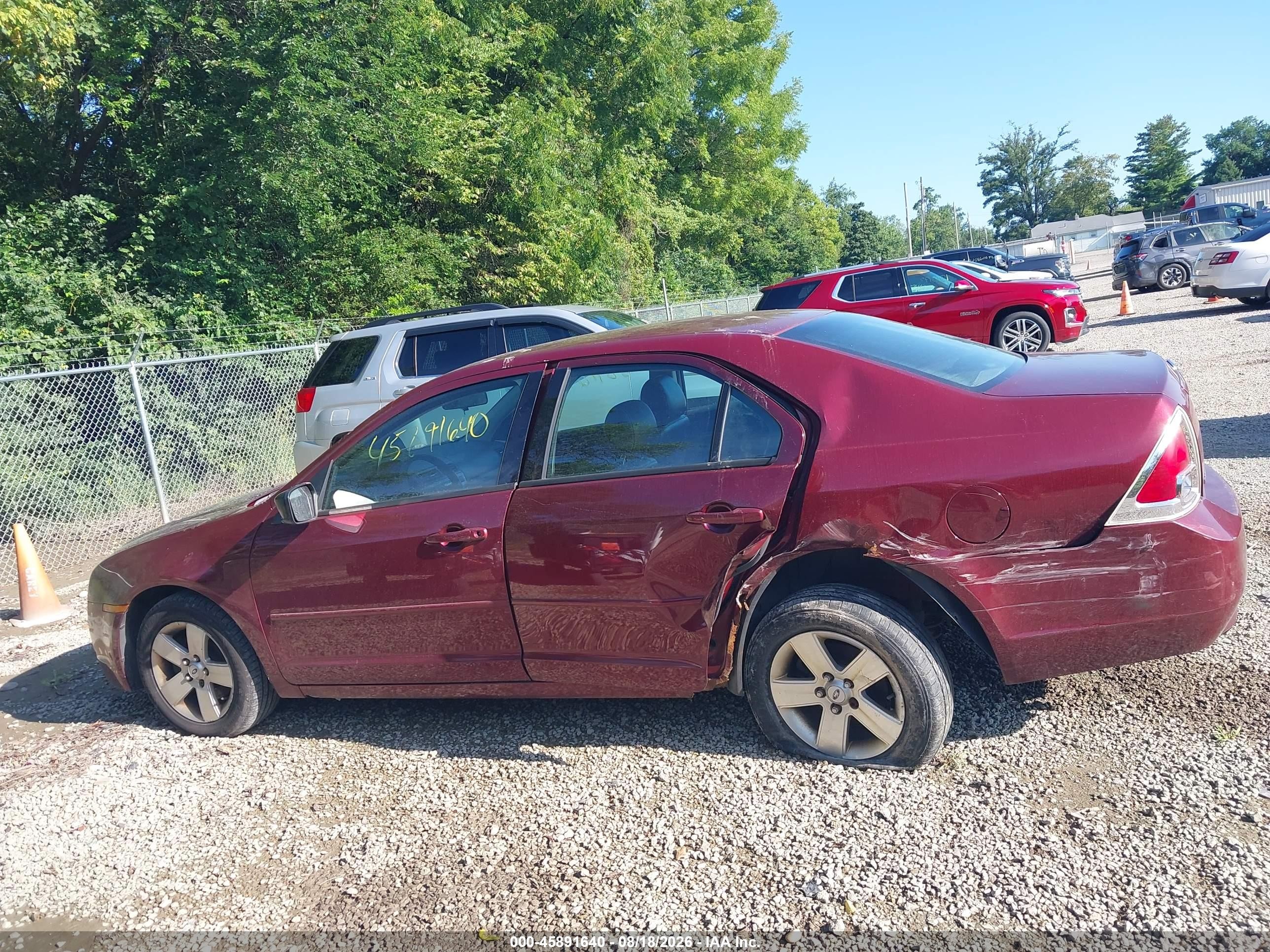2007 Ford Fusion Se Темно-бордовый vin: 3FAHP07127R125756